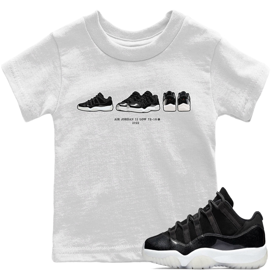 snkmatch Prelude Kids Tops - Air Jordan 11 72-10