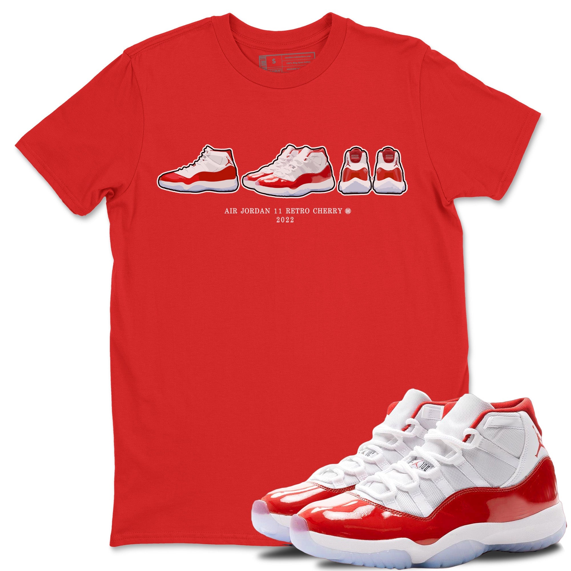 snkmatch Prelude Unisex Tops - Air Jordan 11 Cherry