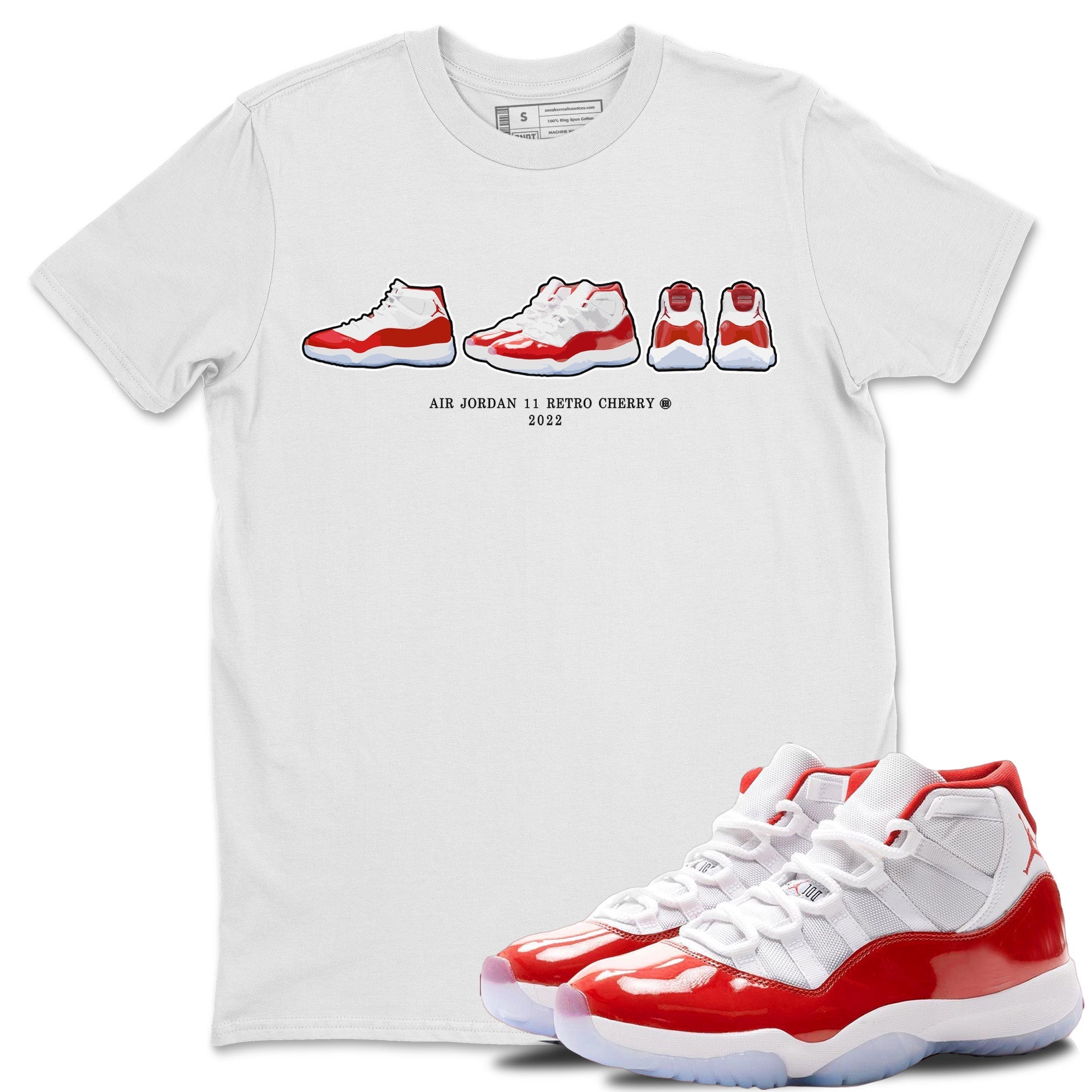 snkmatch Prelude Unisex Tops - Air Jordan 11 Cherry