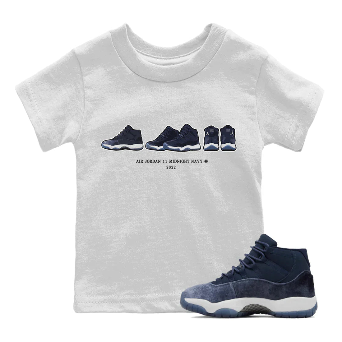 snkmatch Prelude Kids Tops - Air Jordan 11 Midnight Navy