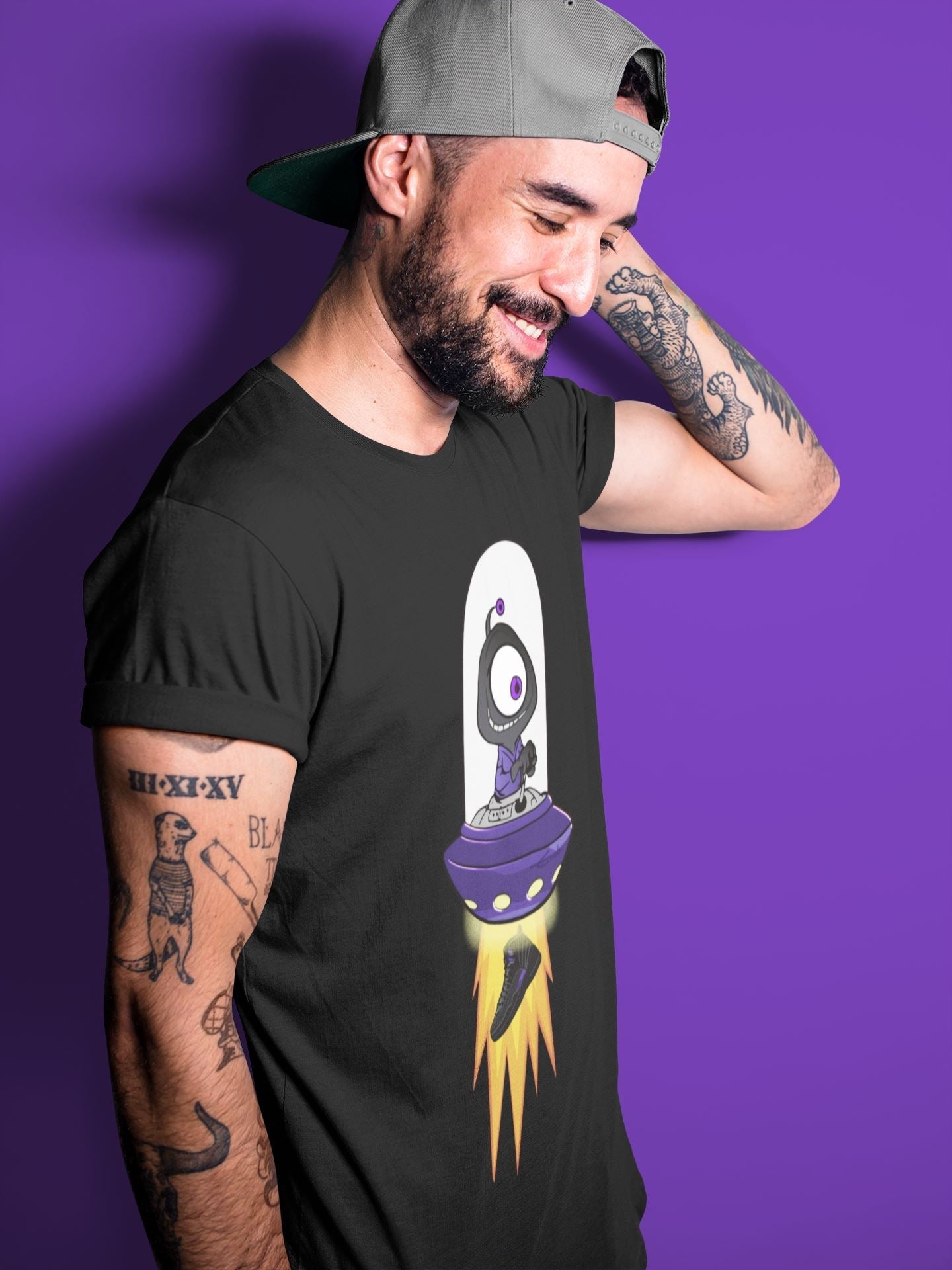 Alien Unisex Tops - Air Jordan 12 Dark Concord