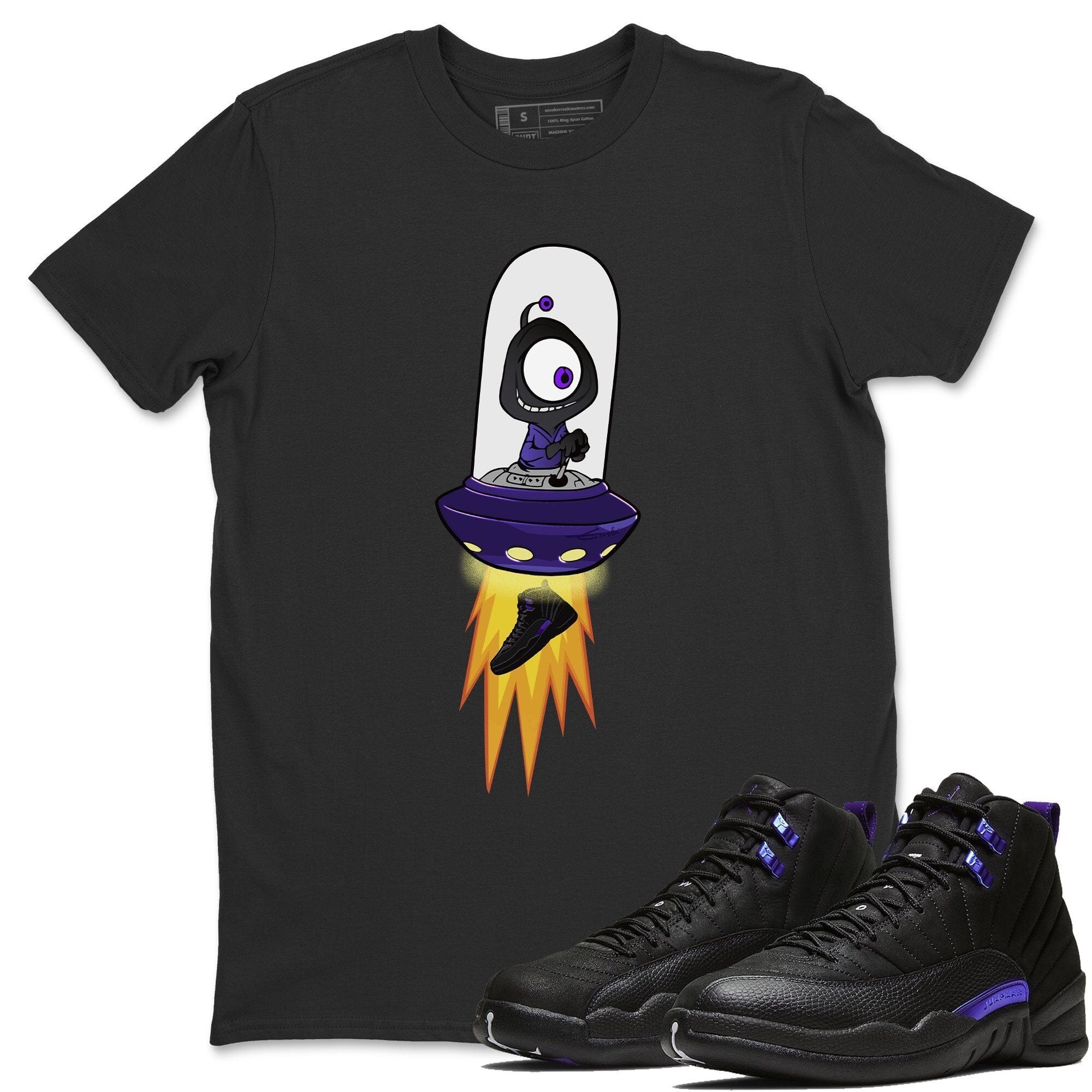 Alien Unisex Tops - Air Jordan 12 Dark Concord