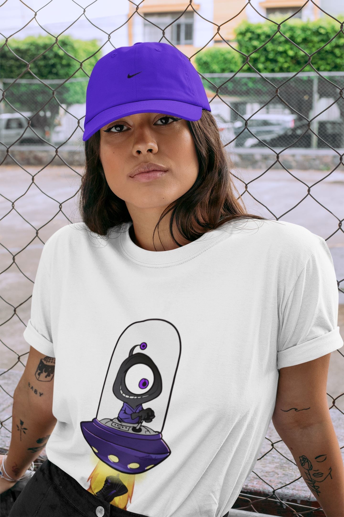Alien Unisex Tops - Air Jordan 12 Dark Concord