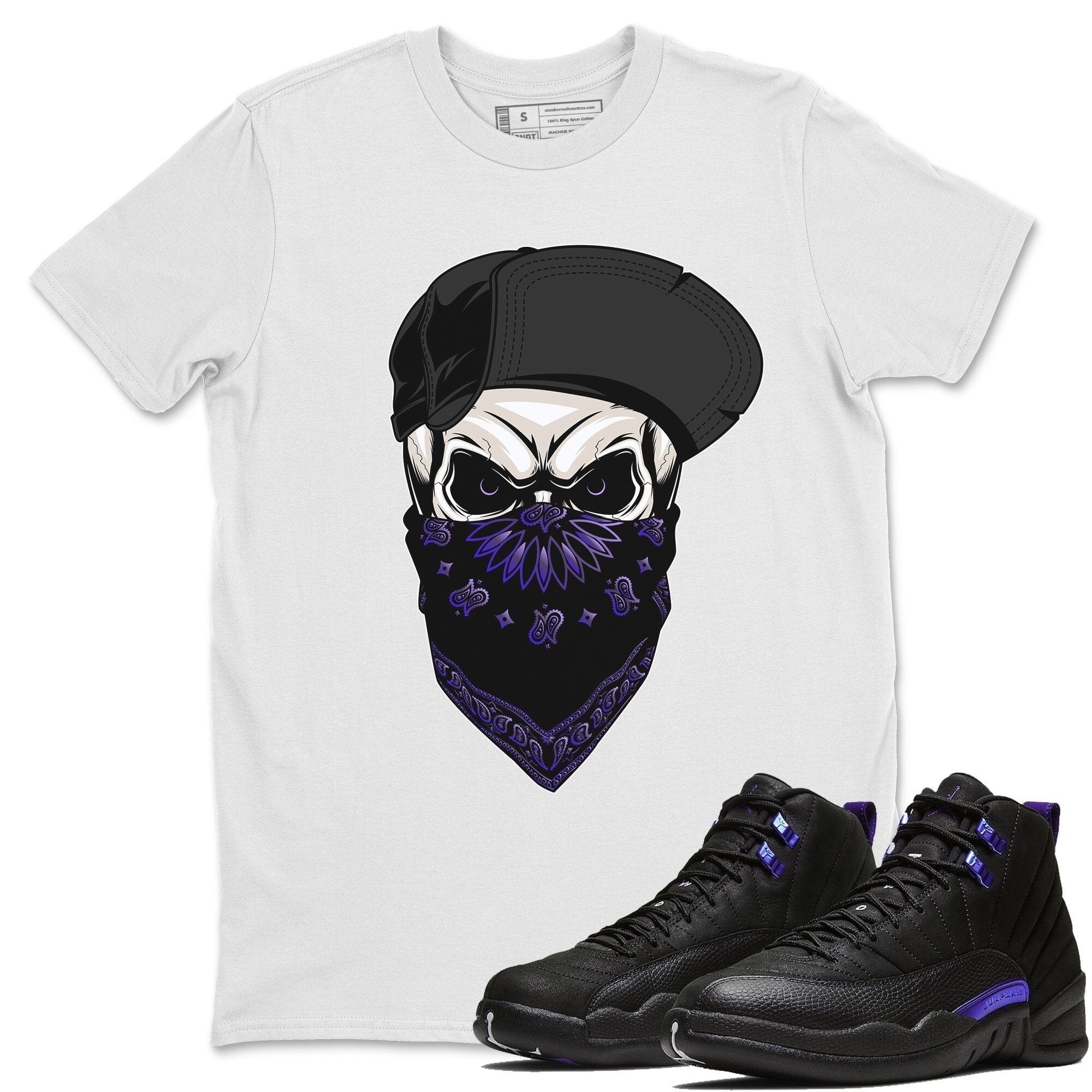 Skull Hat Unisex Tops - Air Jordan 12 Dark Concord