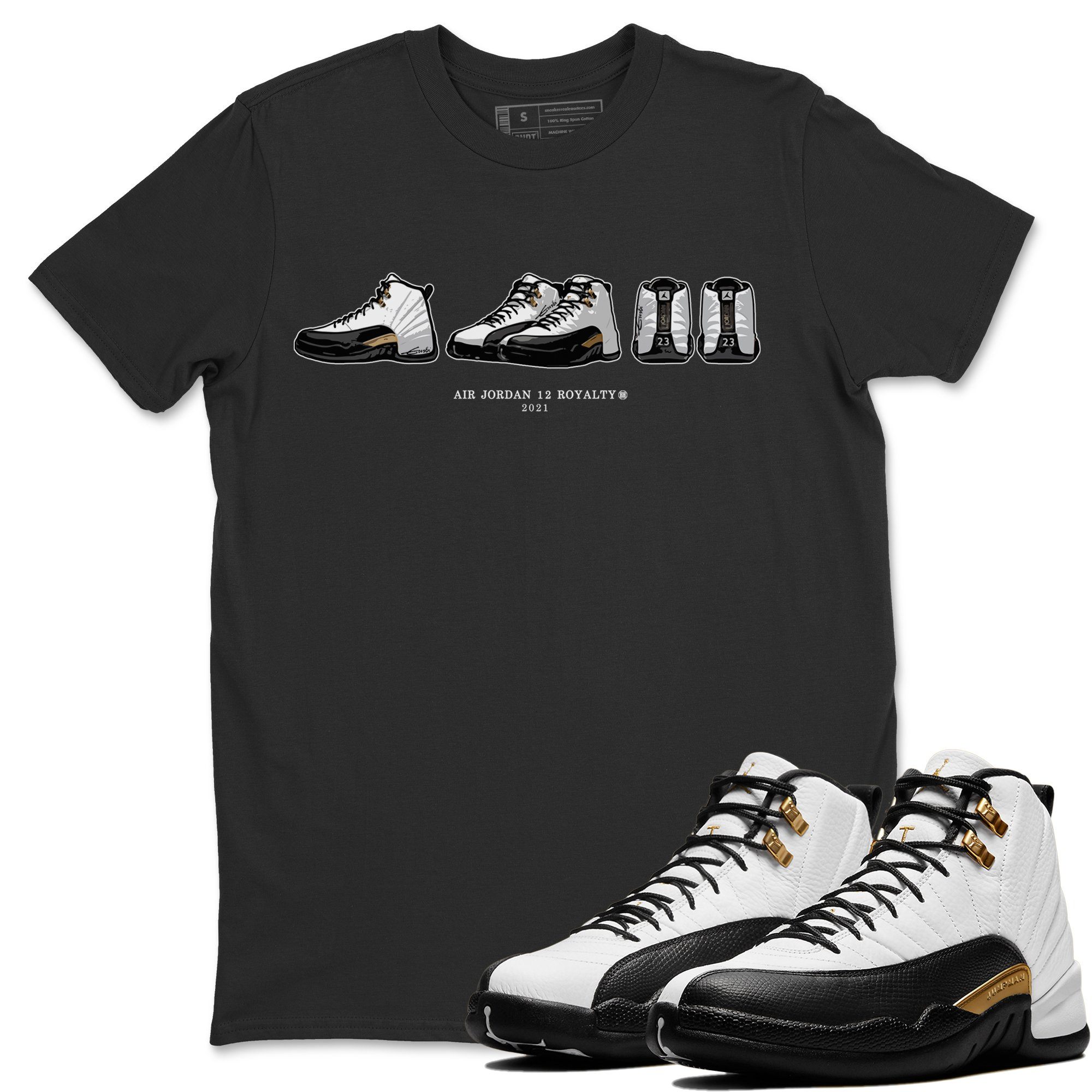 snkmatch Prelude Unisex Tops - Air Jordan 12 Royalty