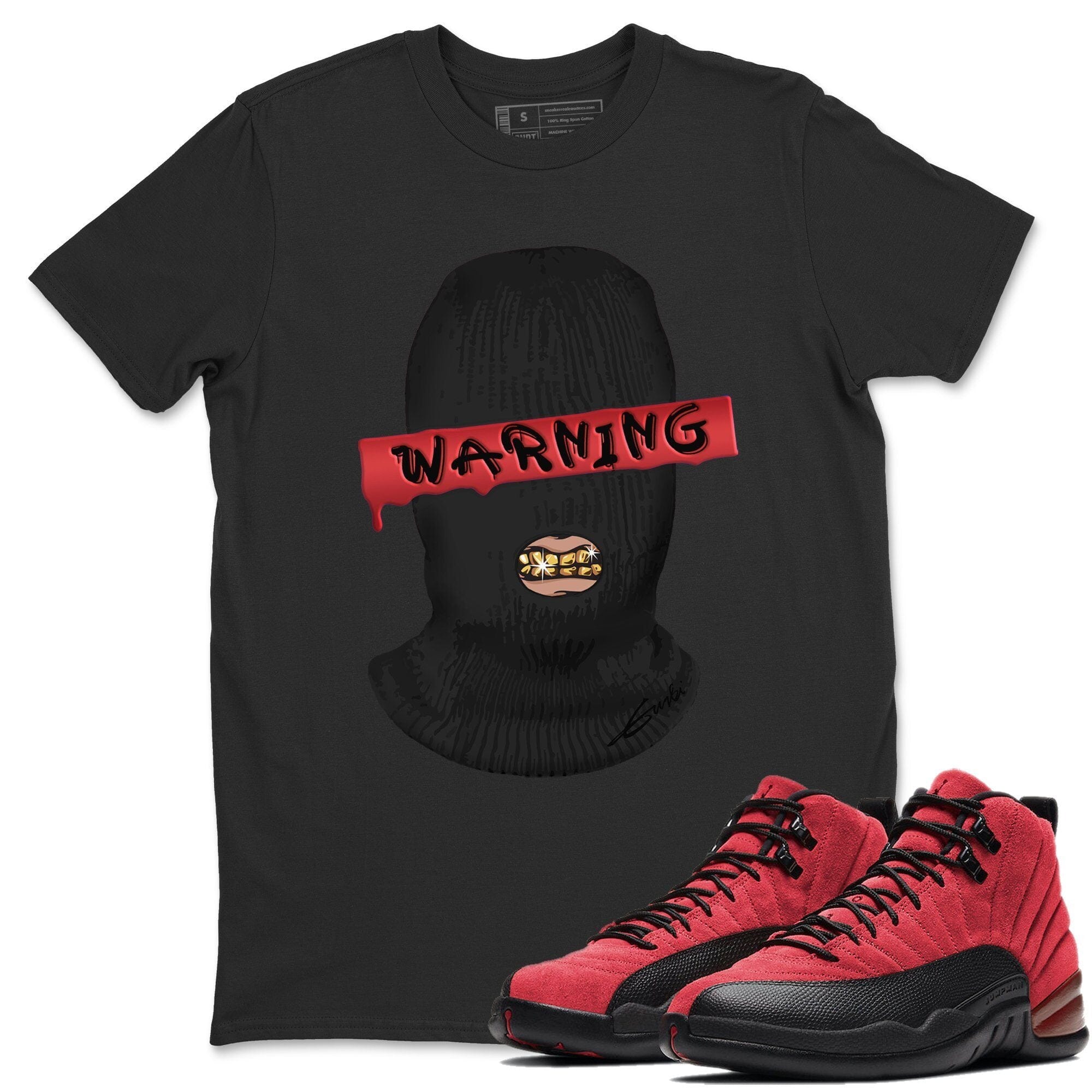 Warning Unisex Tops - Air Jordan 12 Reverse Flu Game