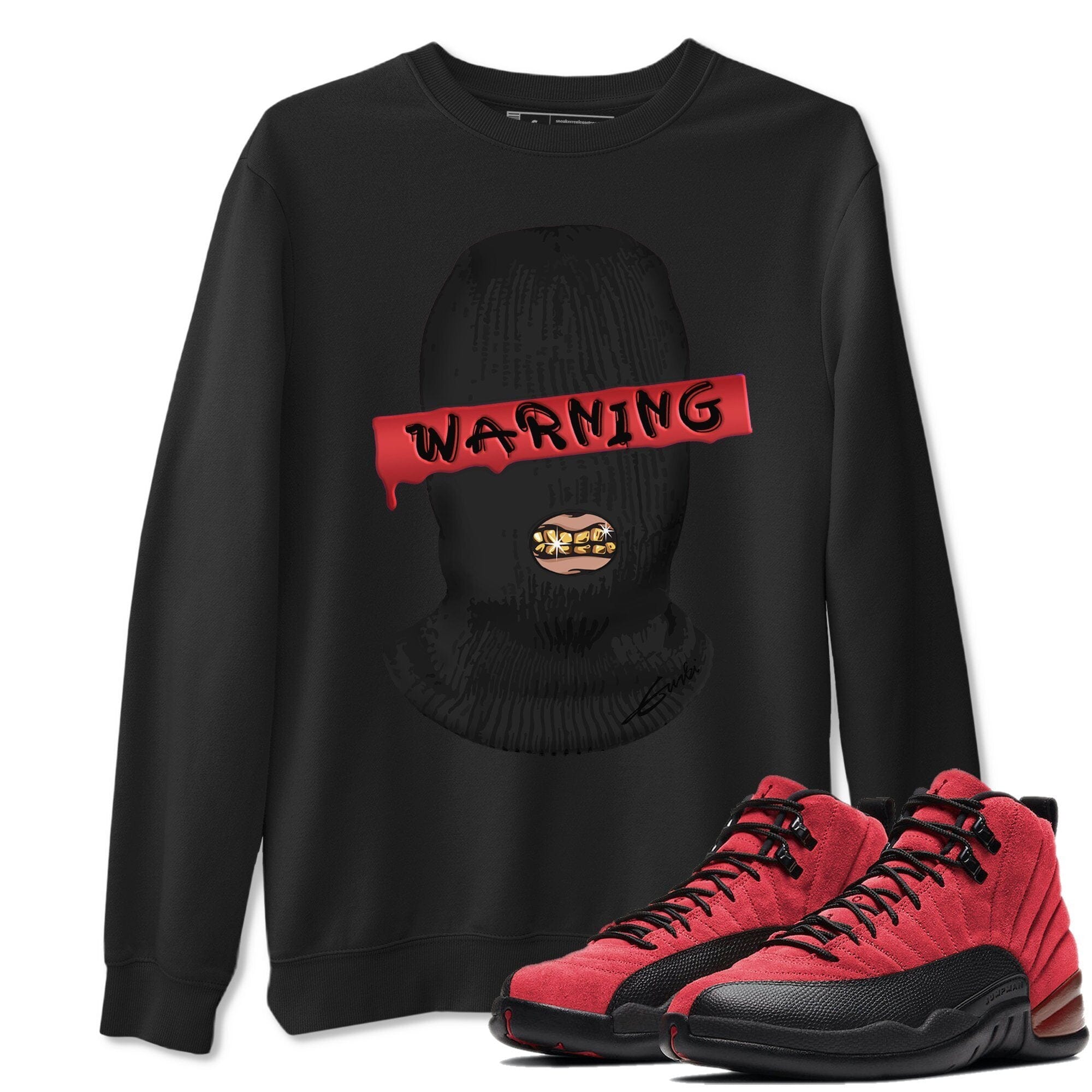 Warning Unisex Tops - Air Jordan 12 Reverse Flu Game