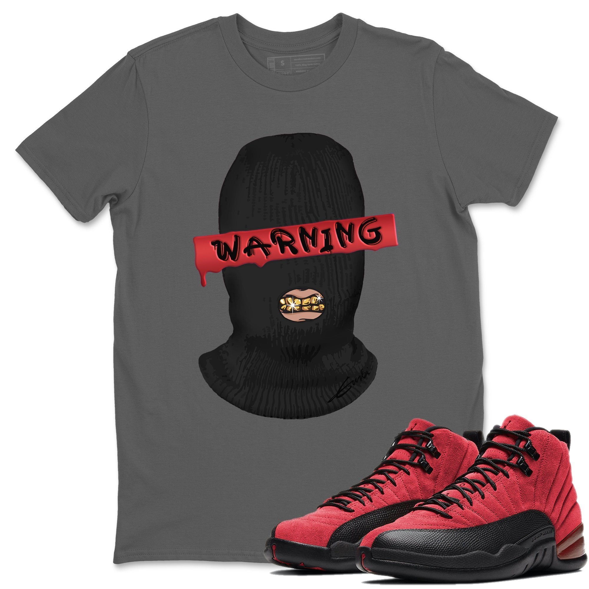 Warning Unisex Tops - Air Jordan 12 Reverse Flu Game