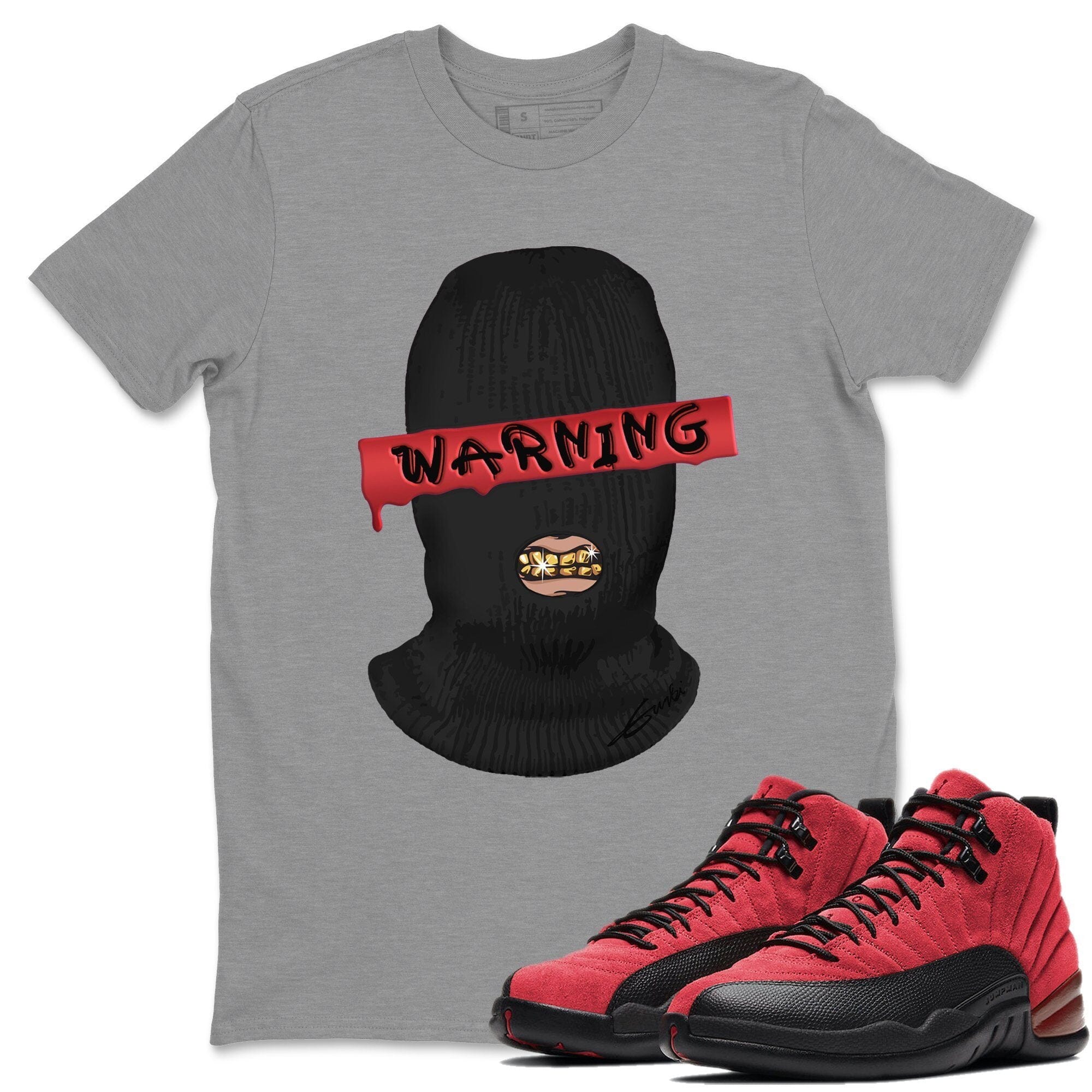 Warning Unisex Tops - Air Jordan 12 Reverse Flu Game