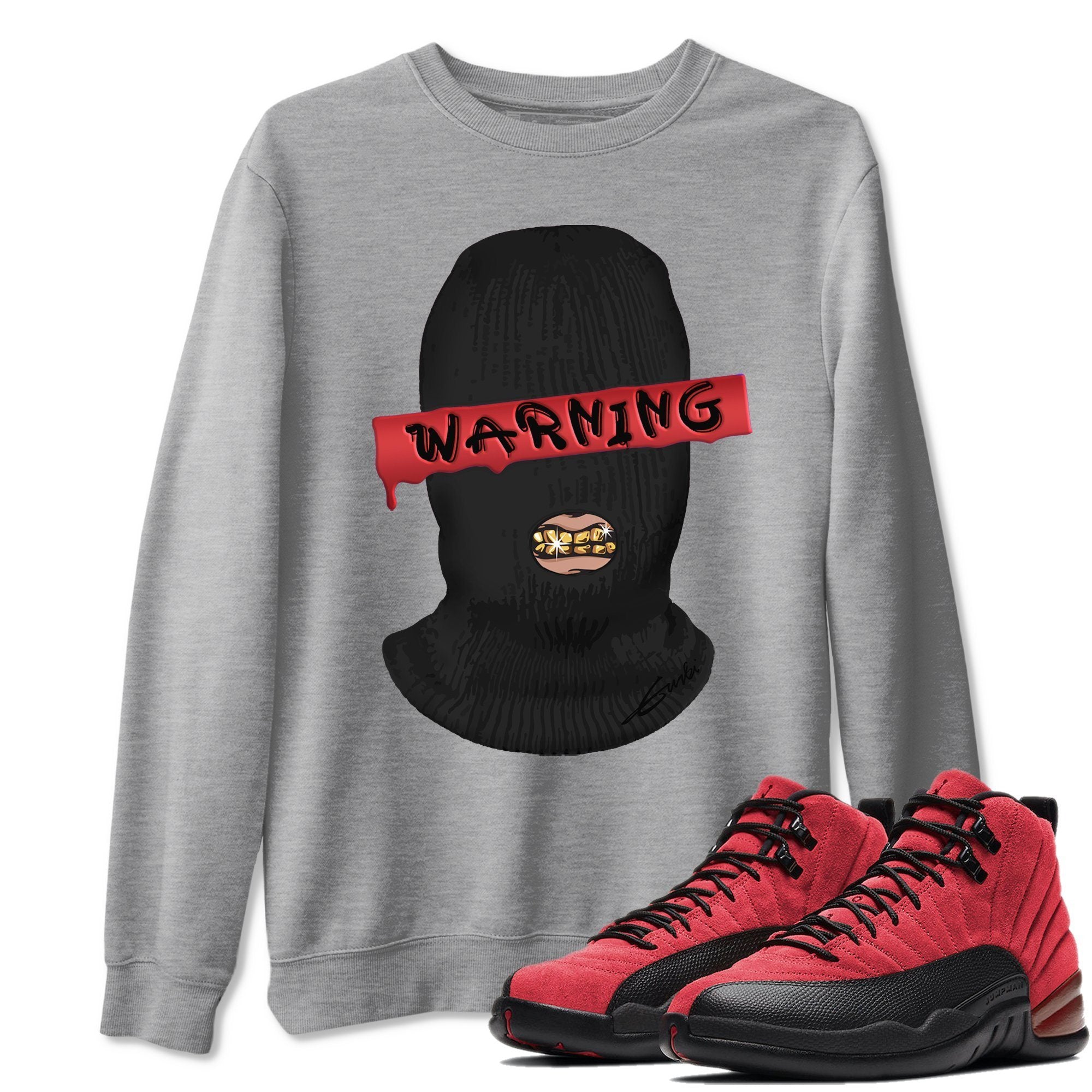 Warning Unisex Tops - Air Jordan 12 Reverse Flu Game