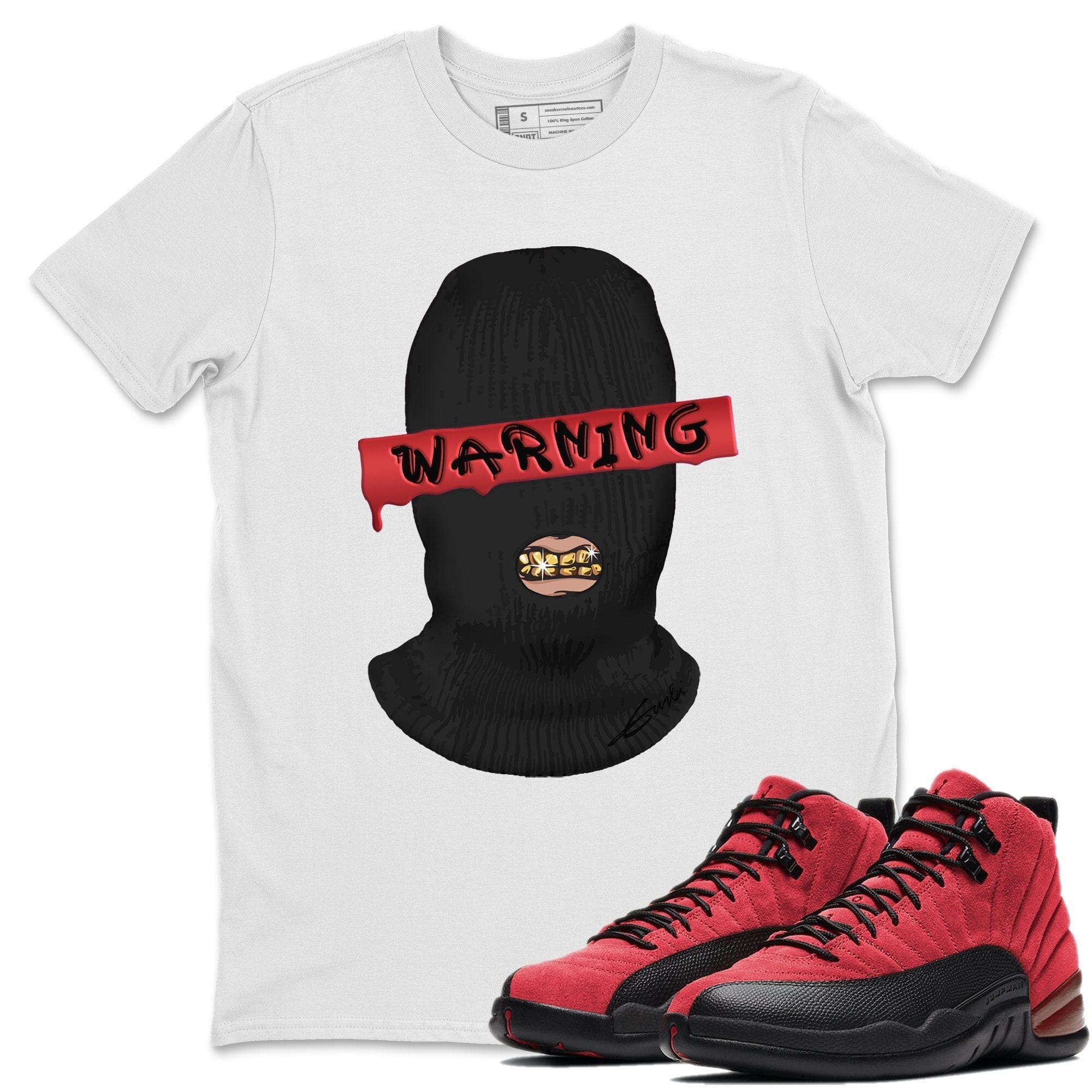 Warning Unisex Tops - Air Jordan 12 Reverse Flu Game