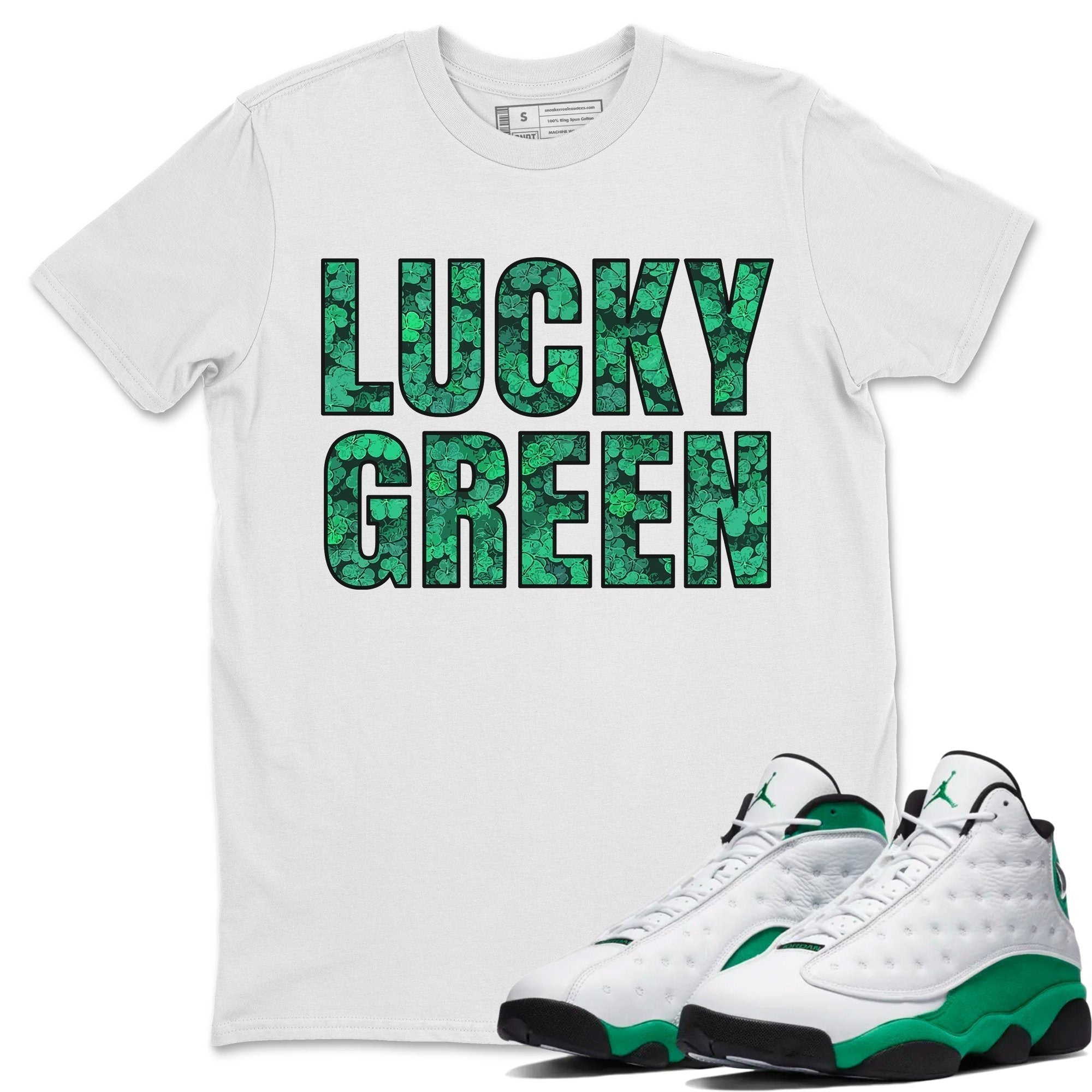 Lucky Green Unisex Tops - Air Jordan 13 Lucky Green