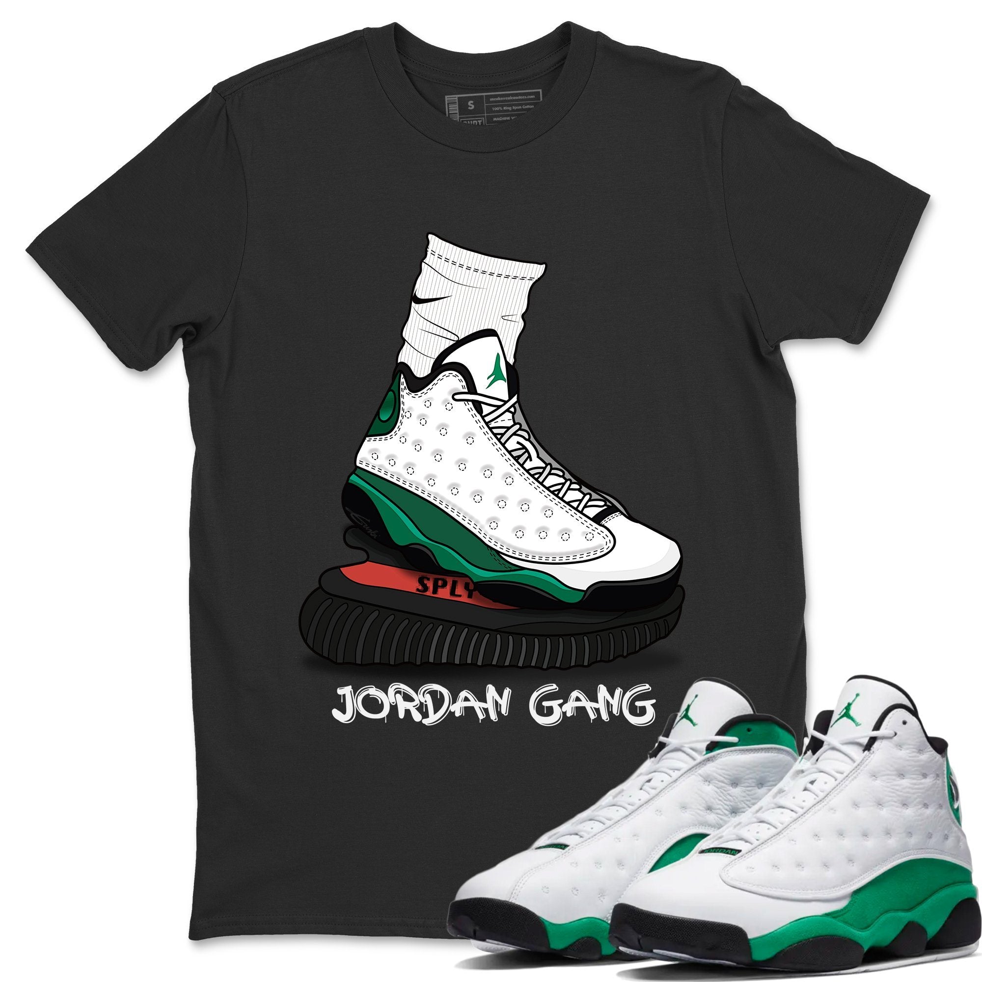 Air Jordan Gang Unisex Tops - Air Jordan 13 Lucky Green