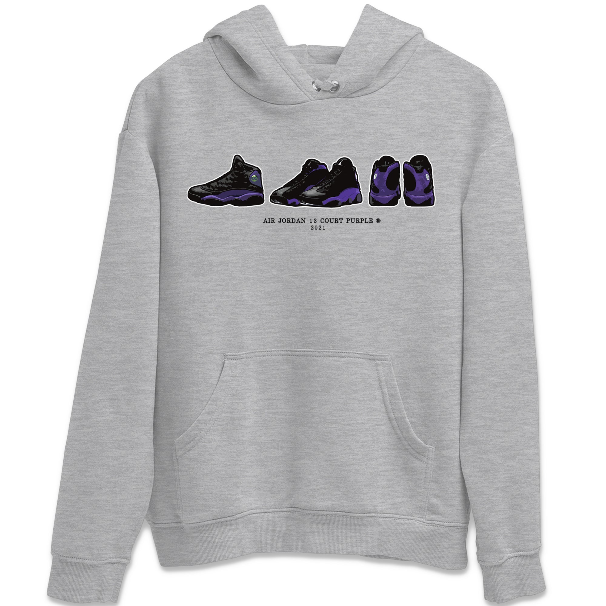 snkmatch Prelude Unisex Tops - Air Jordan 13 Court Purple