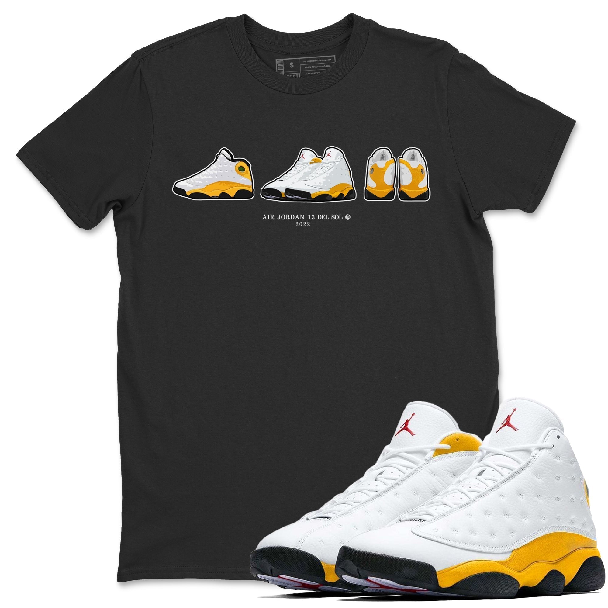 snkmatch Prelude Unisex Tops - Air Jordan 13 Del Sol