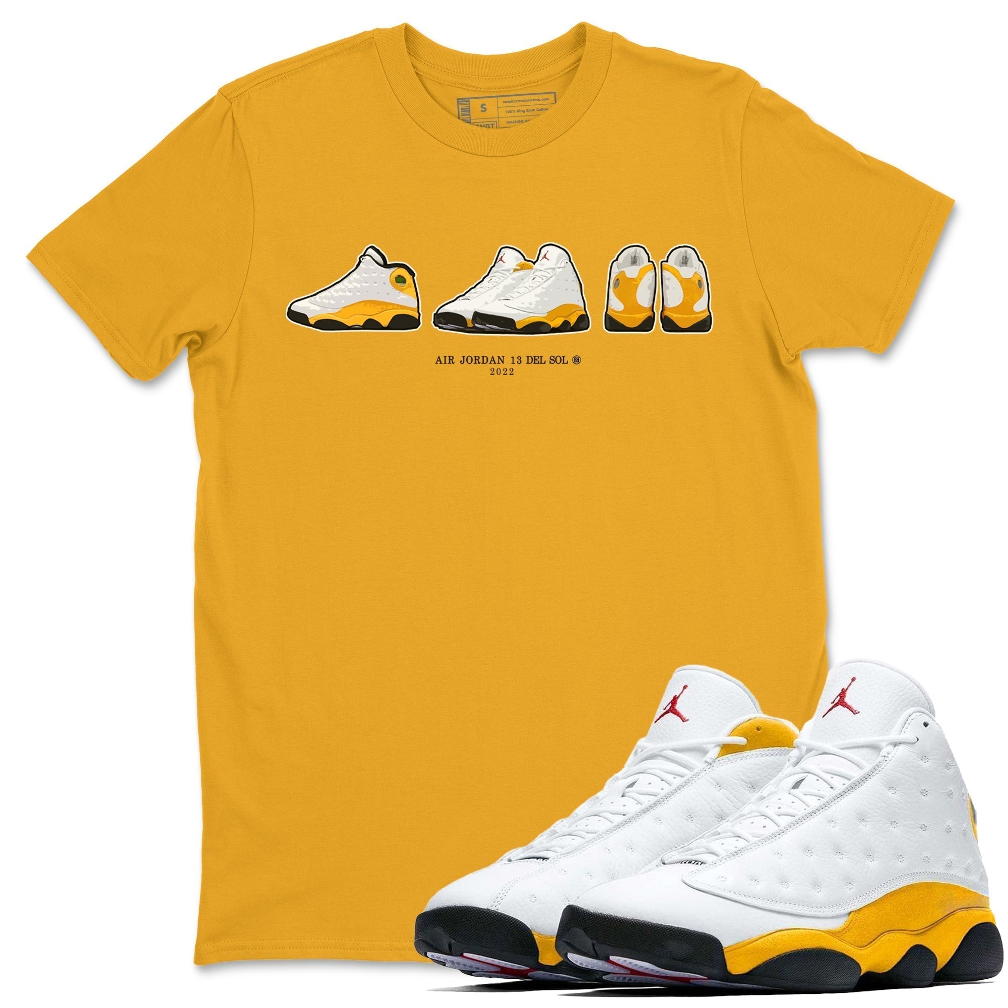 snkmatch Prelude Unisex Tops - Air Jordan 13 Del Sol