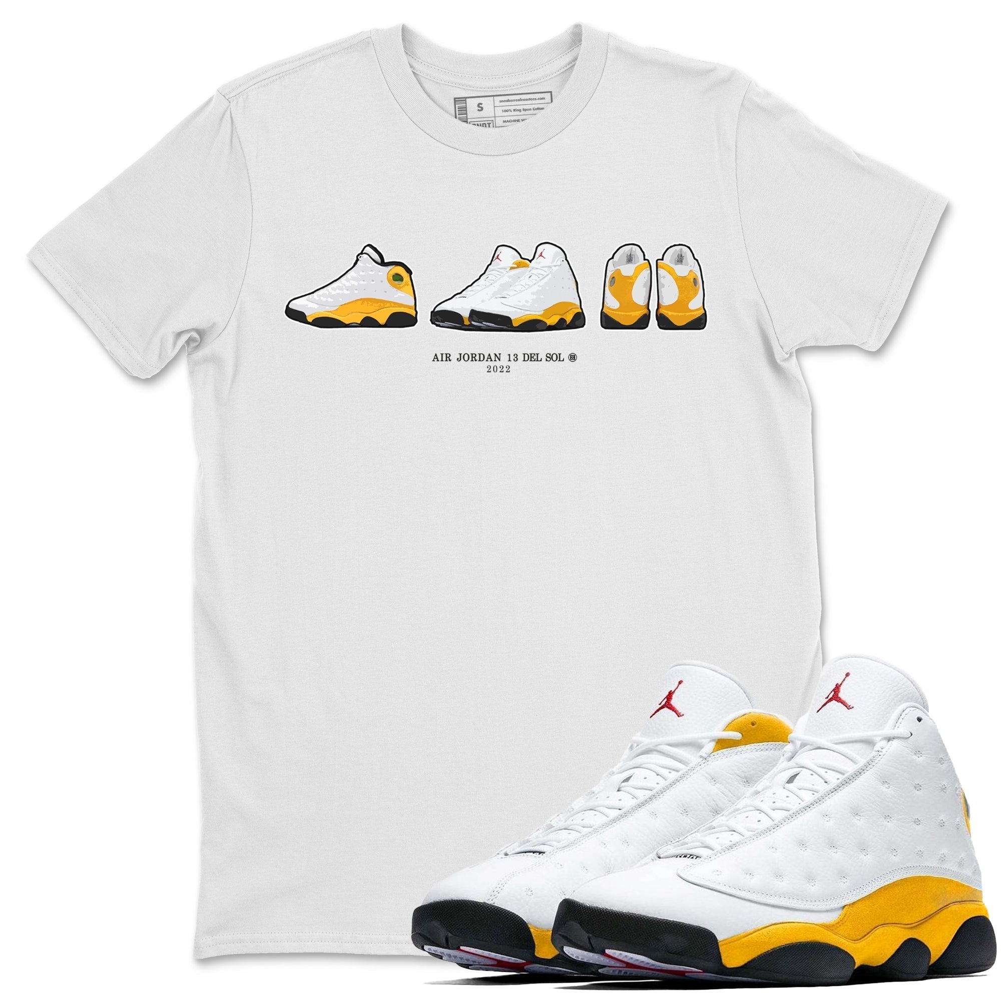 snkmatch Prelude Unisex Tops - Air Jordan 13 Del Sol