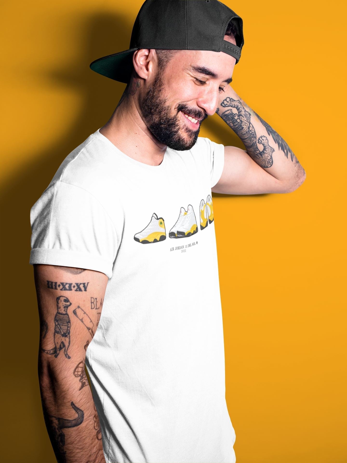 snkmatch Prelude Unisex Tops - Air Jordan 13 Del Sol