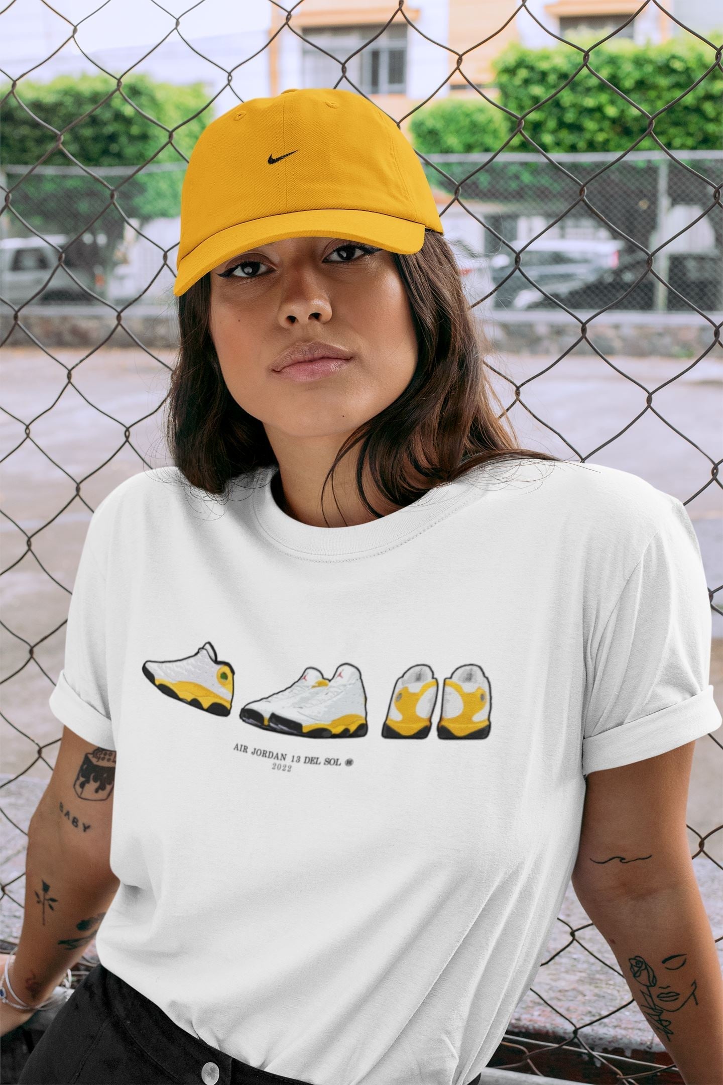 snkmatch Prelude Unisex Tops - Air Jordan 13 Del Sol
