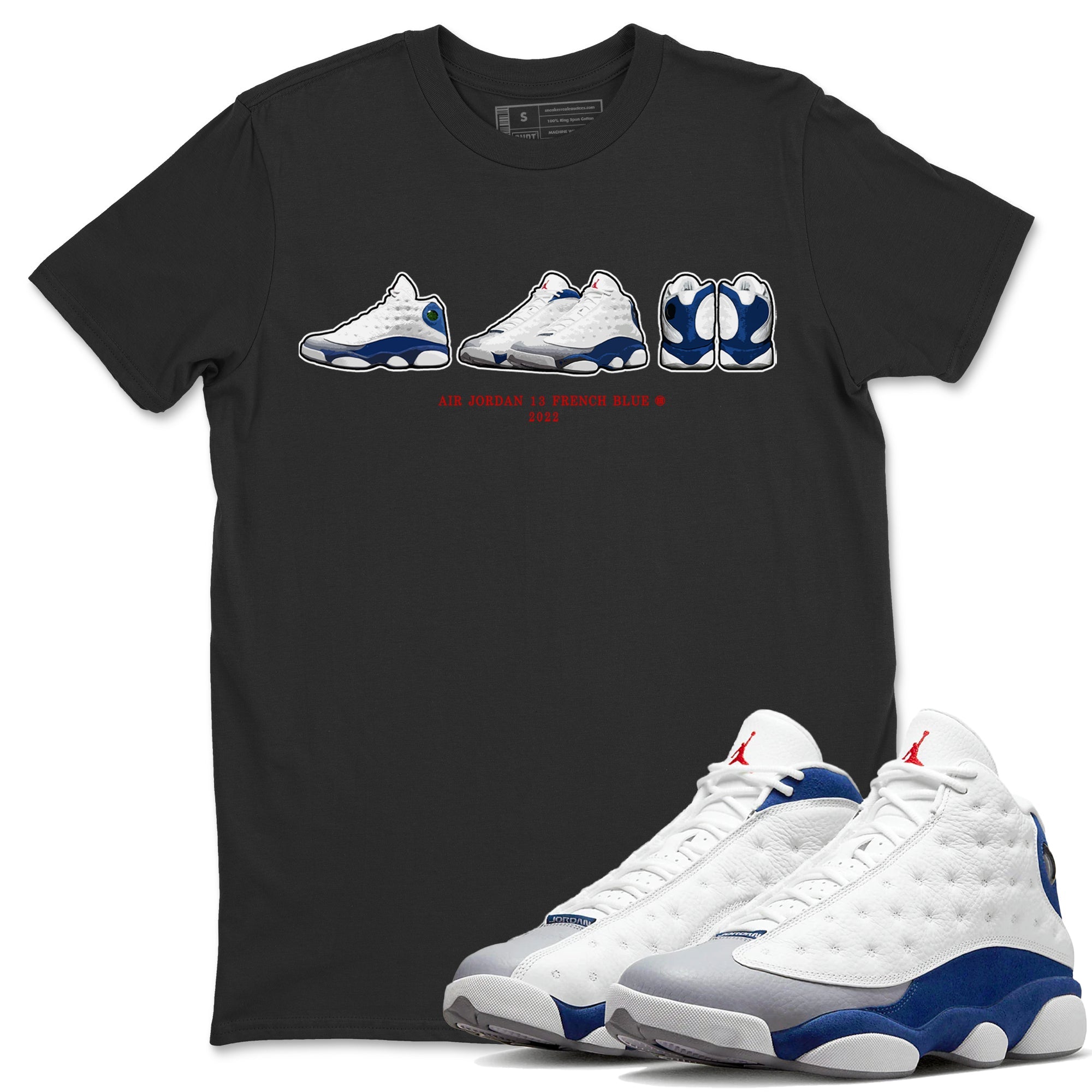 snkmatch Prelude Unisex Tops - Air Jordan 13 French Blue
