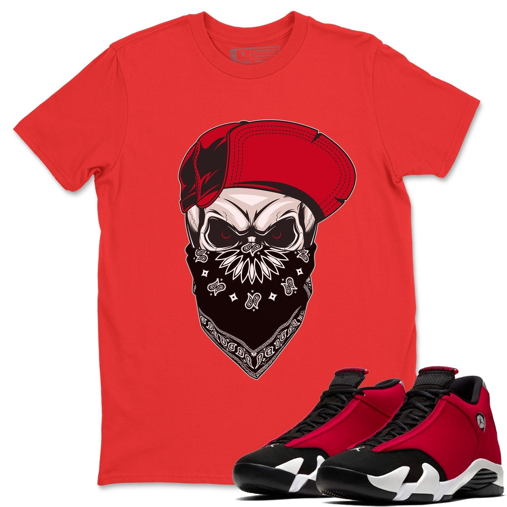 Skull Hat Unisex Tops - Air Jordan 14 Gym Red