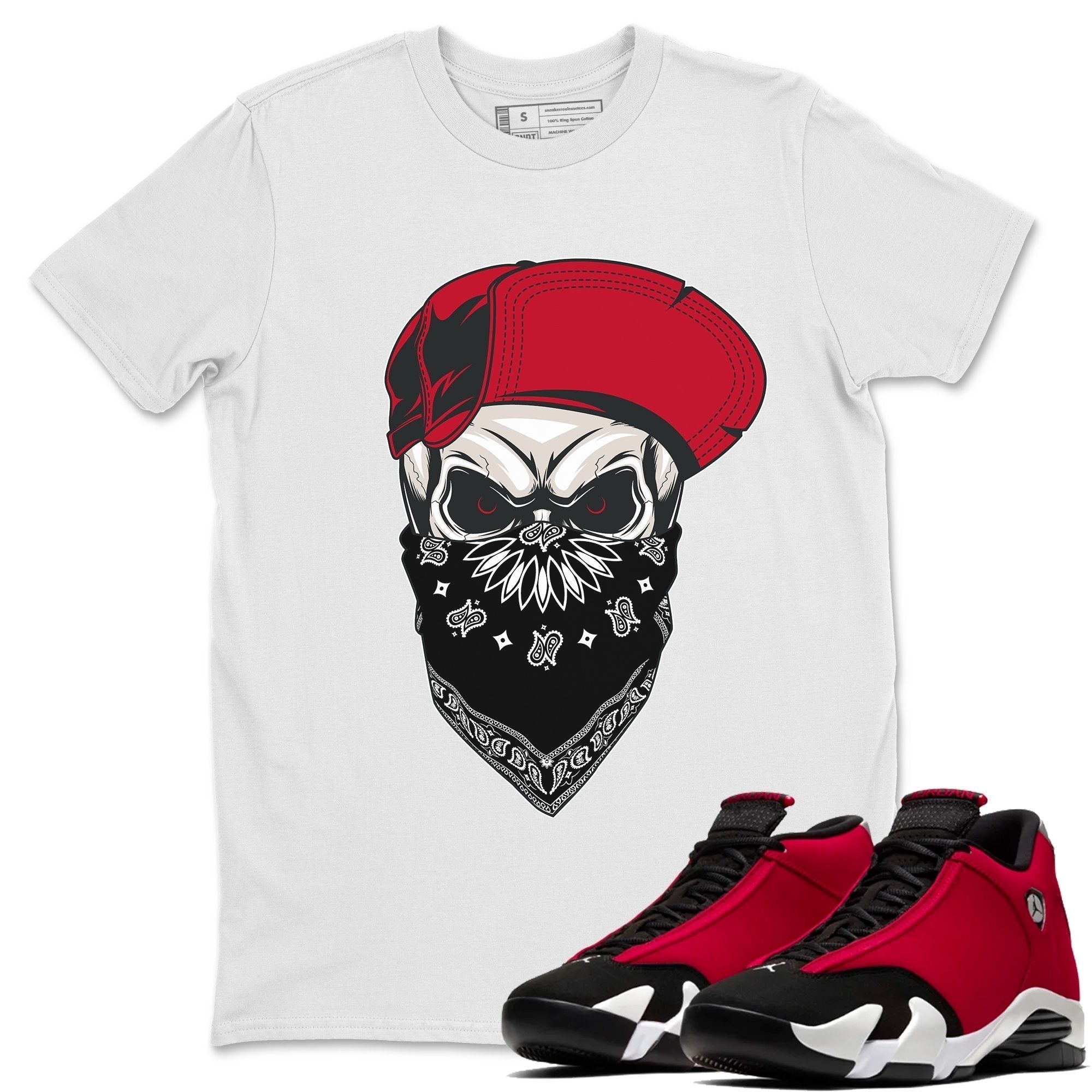 Skull Hat Unisex Tops - Air Jordan 14 Gym Red