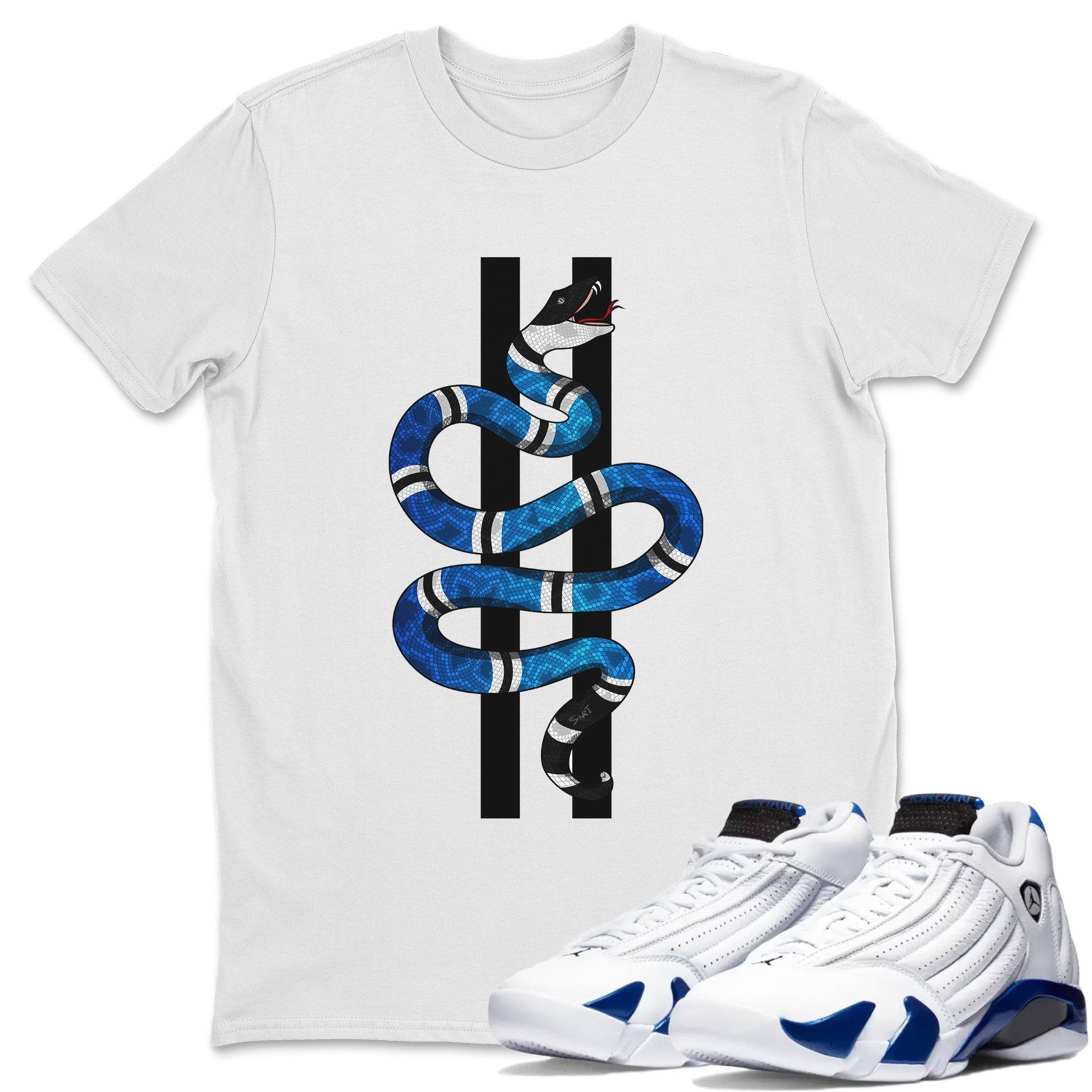 Snake Unisex Audult Tops - Air Jordan 14 Hyper Royal