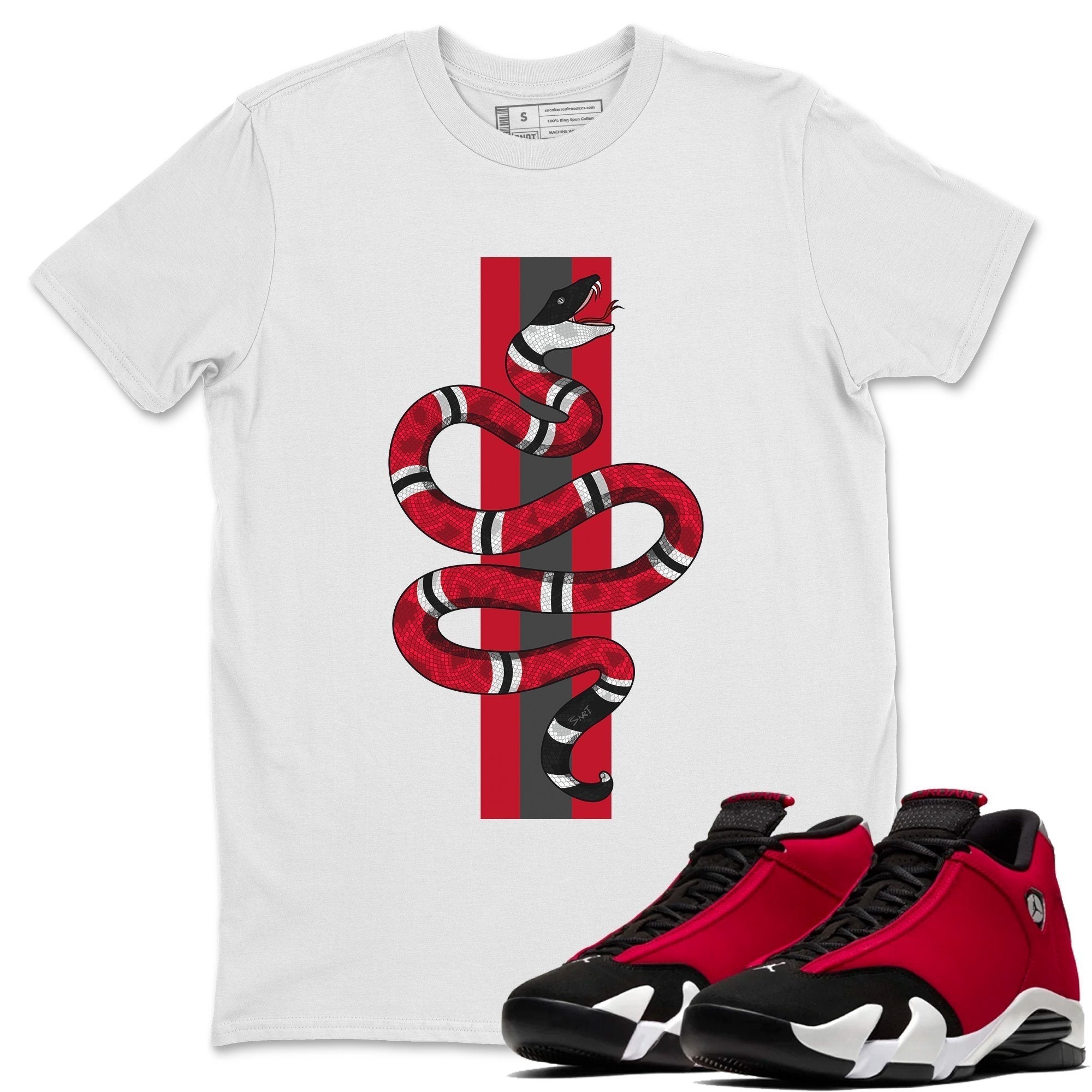 Snake Unisex Tops - Air Jordan 14 Gym Red