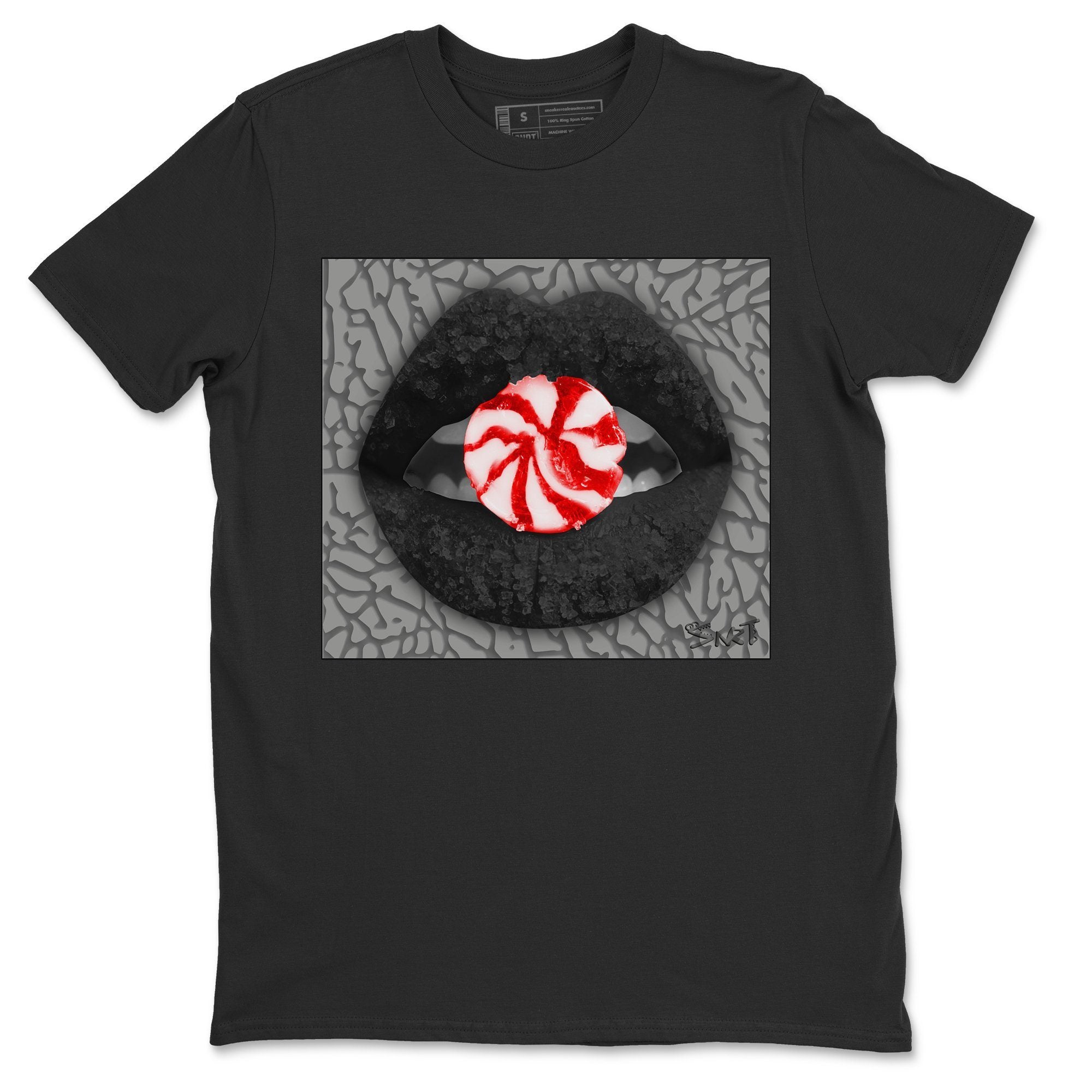Lips Candy Unisex Tops - Air Jordan 3 Black Cement