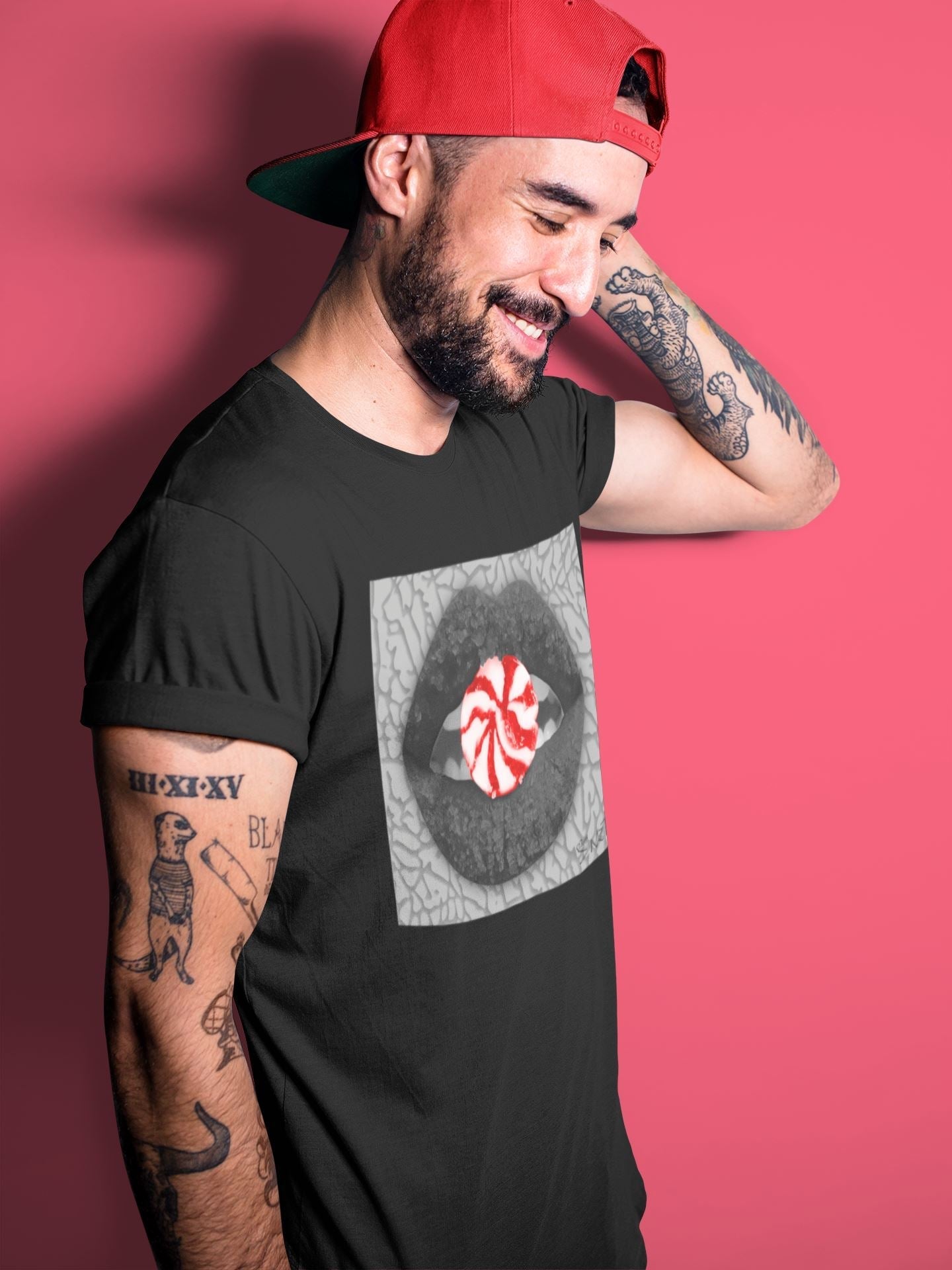 Lips Candy Unisex Tops - Air Jordan 3 Black Cement