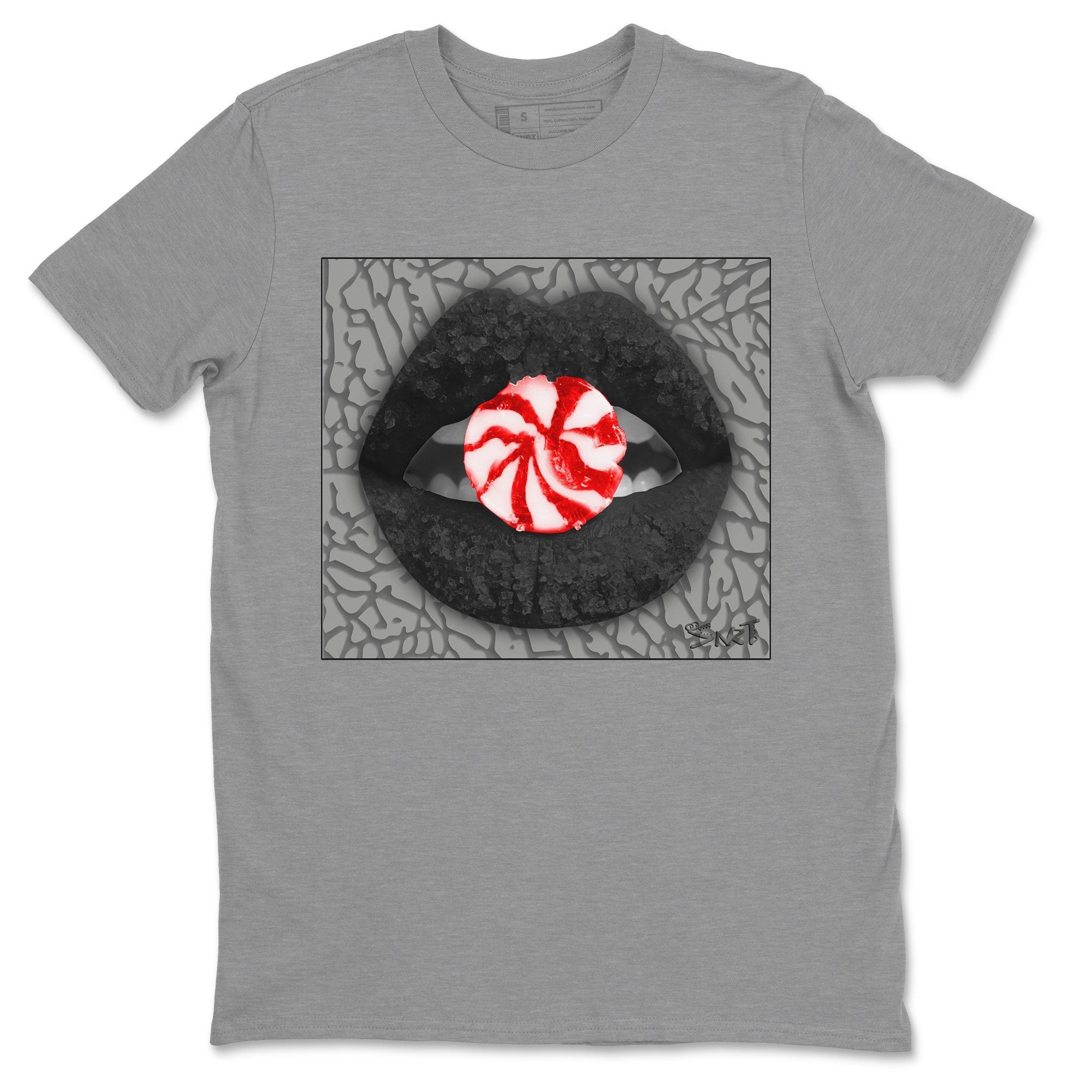 Lips Candy Unisex Tops - Air Jordan 3 Black Cement