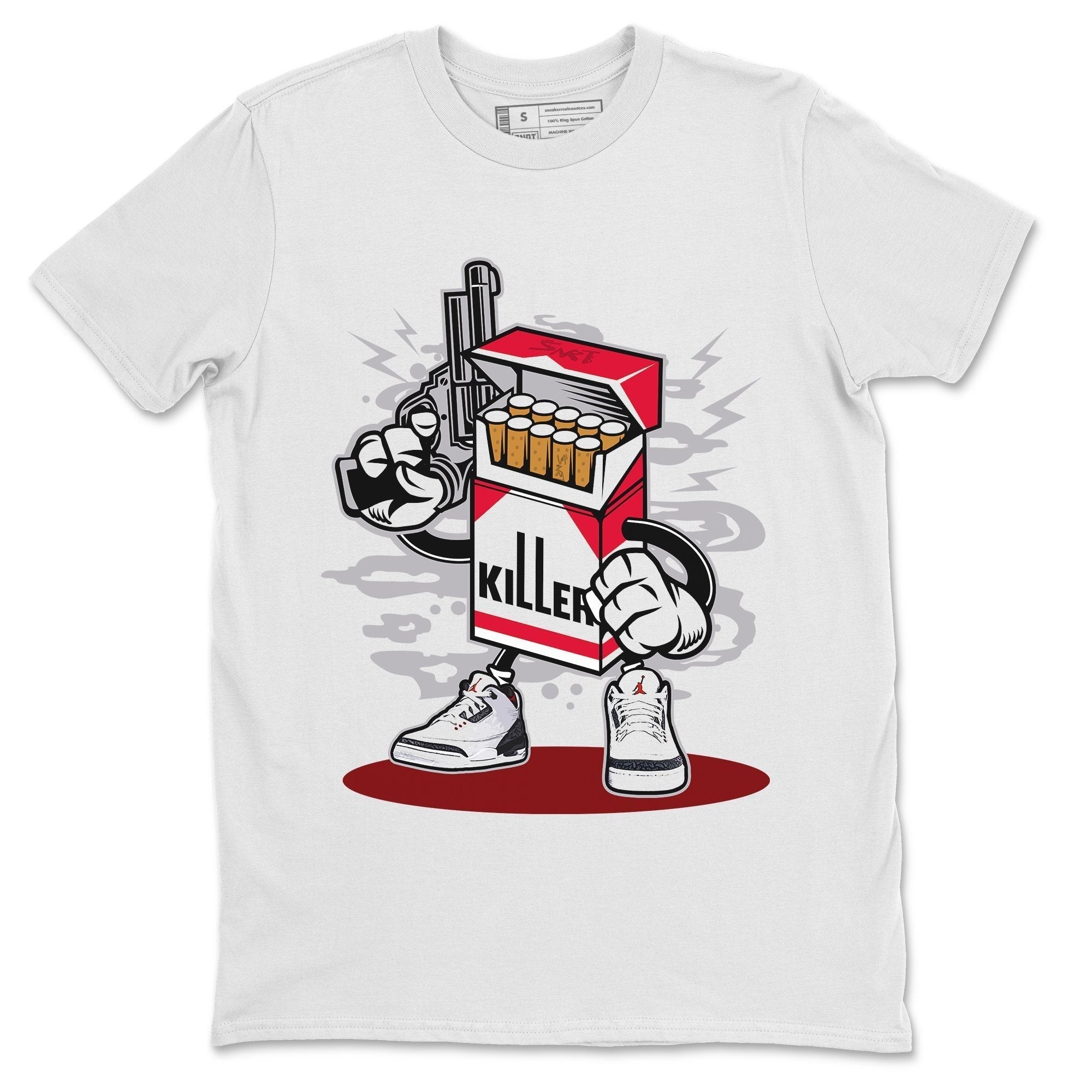 Killer Unisex Tops - Air Jordan 3 Fire Red