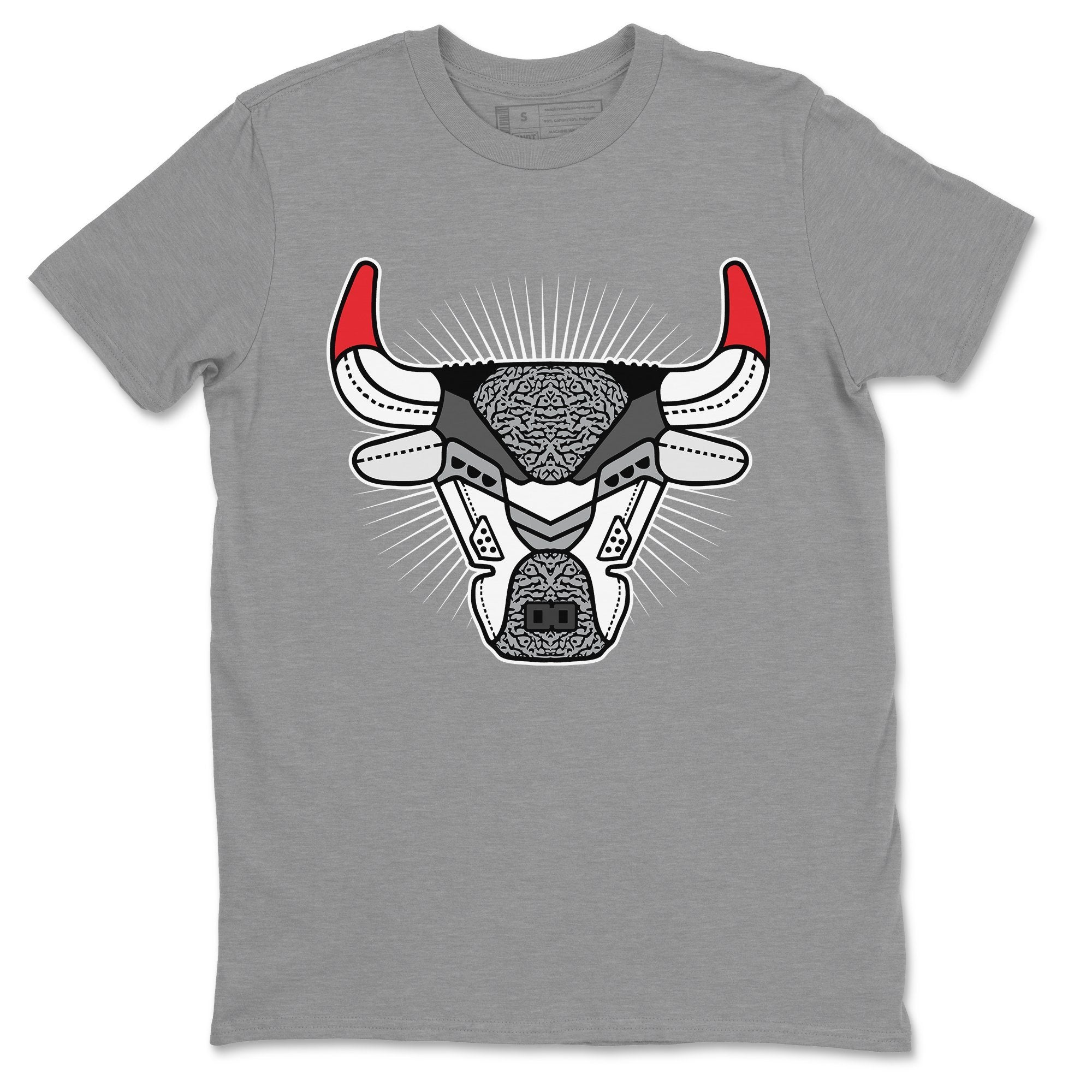 Bull Head Unisex Tops - Air Jordan 3 Fire Red