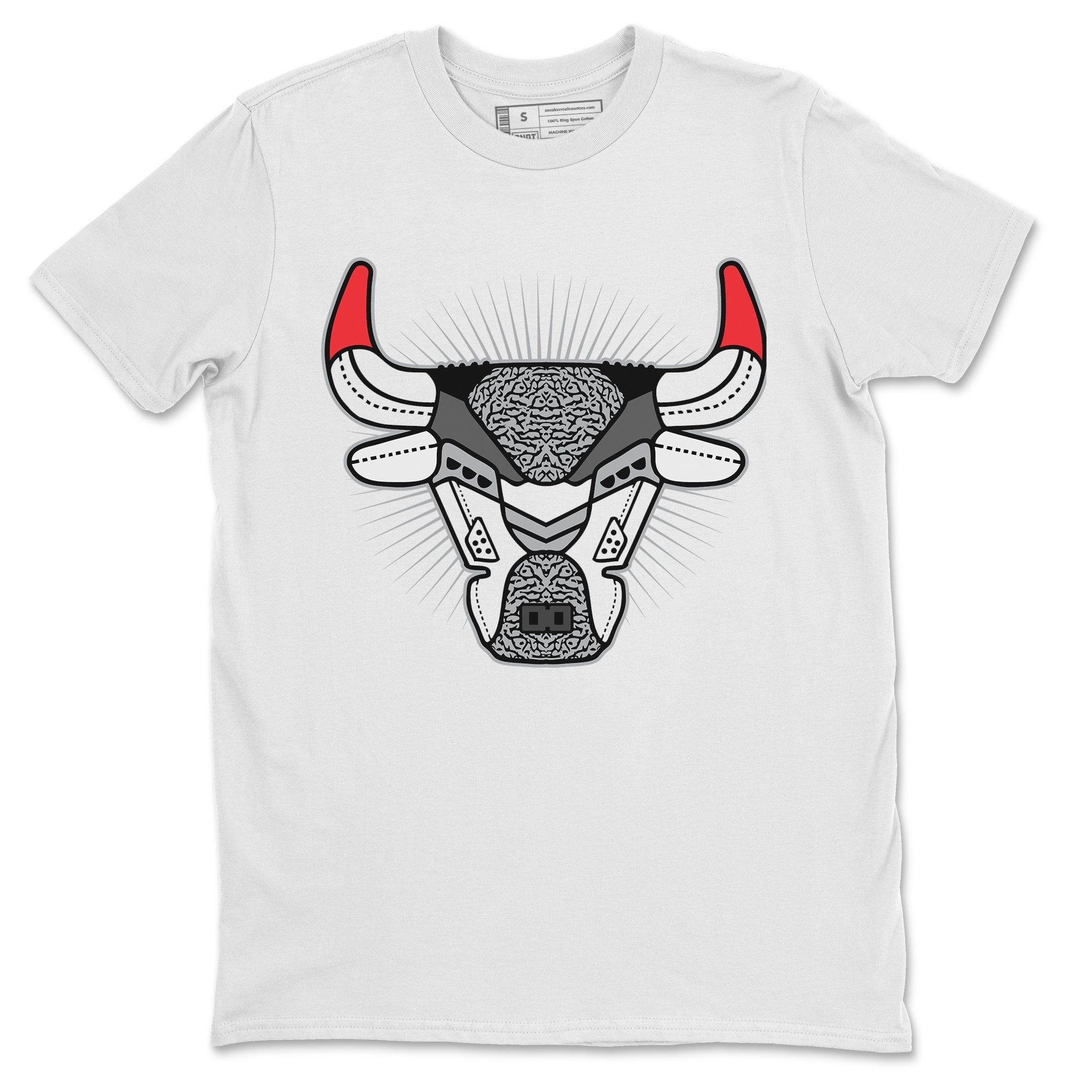 Bull Head Unisex Tops - Air Jordan 3 Fire Red