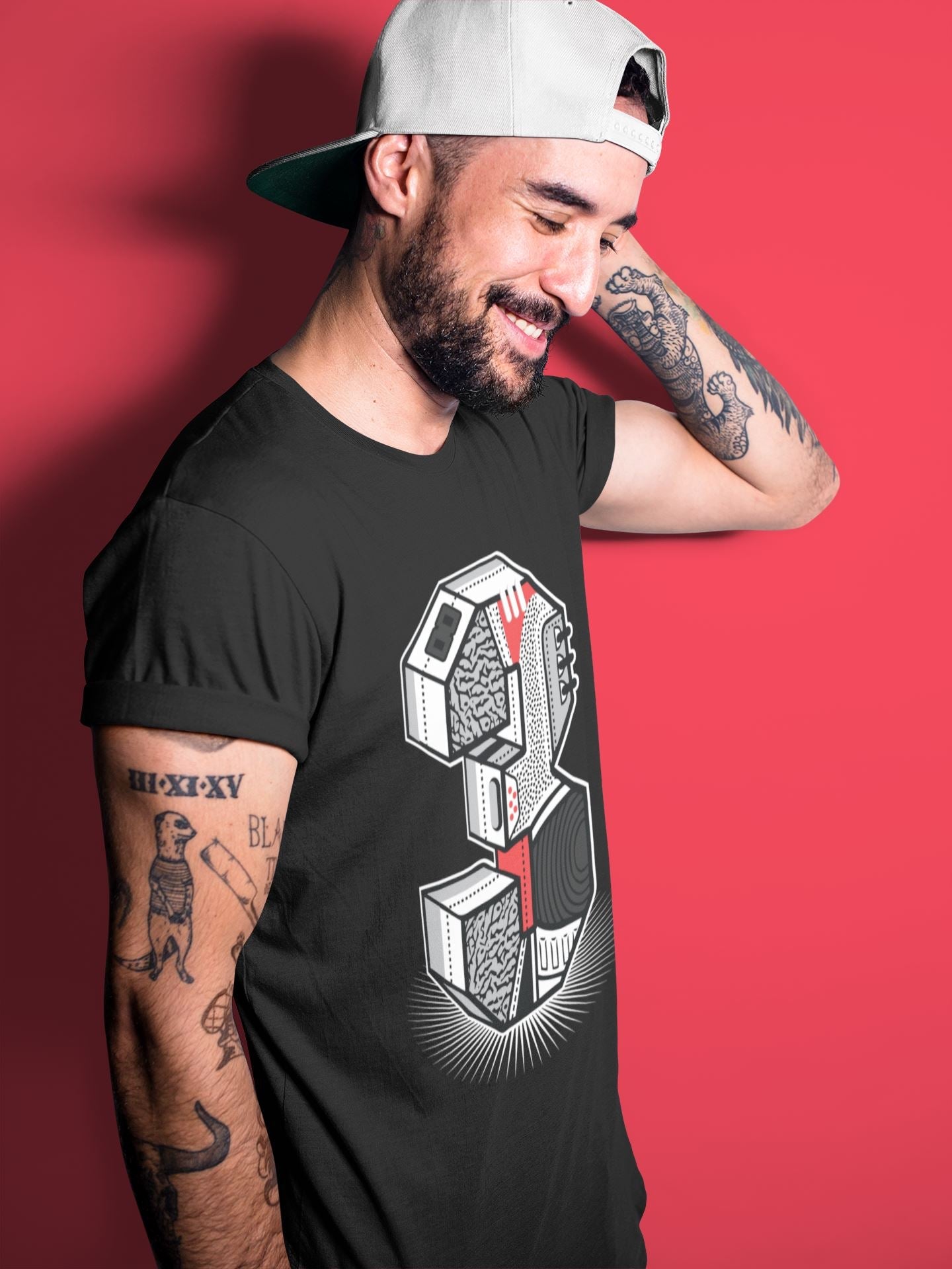 Three Statue Unisex Tops - Air Jordan 3 Fire Red