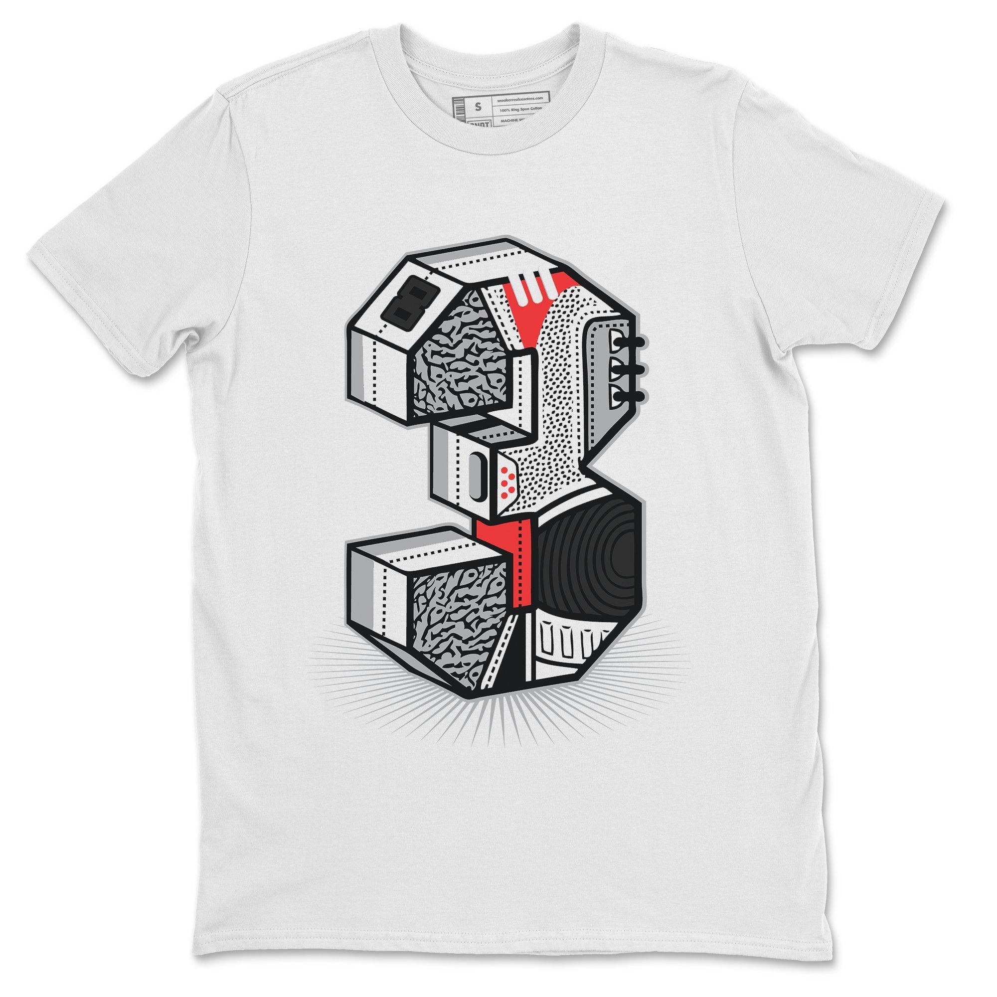 Three Statue Unisex Tops - Air Jordan 3 Fire Red