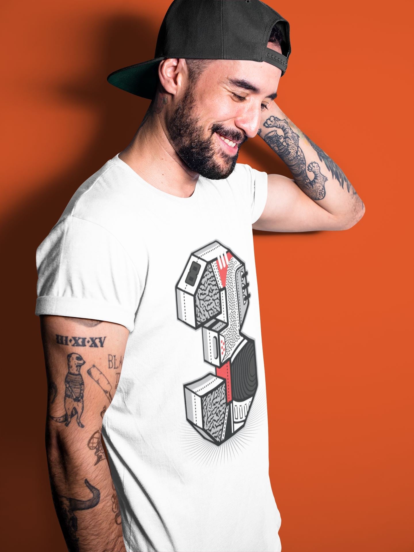 Three Statue Unisex Tops - Air Jordan 3 Fire Red