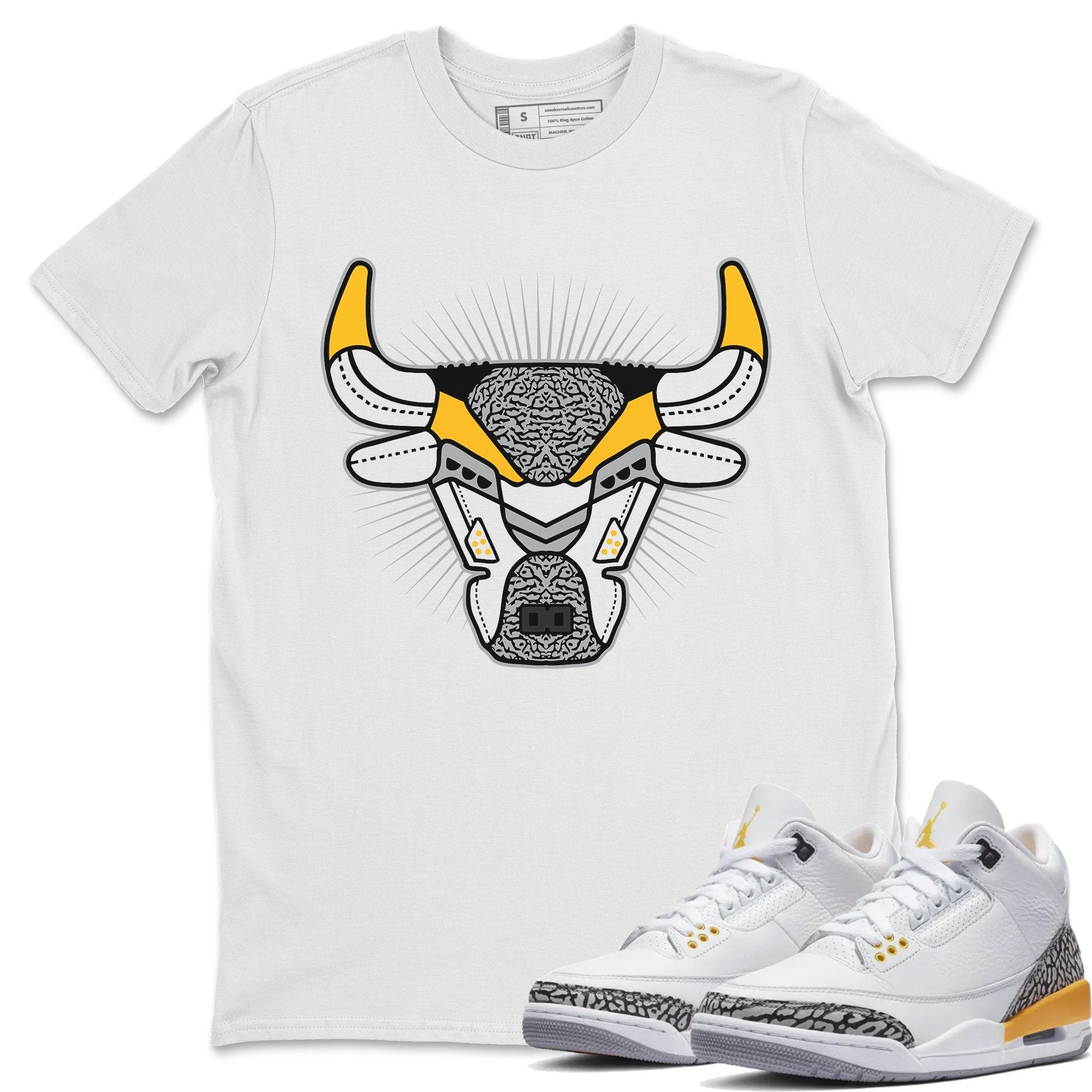Bull Head Unisex Tops - Air Jordan 3 Laser Orange