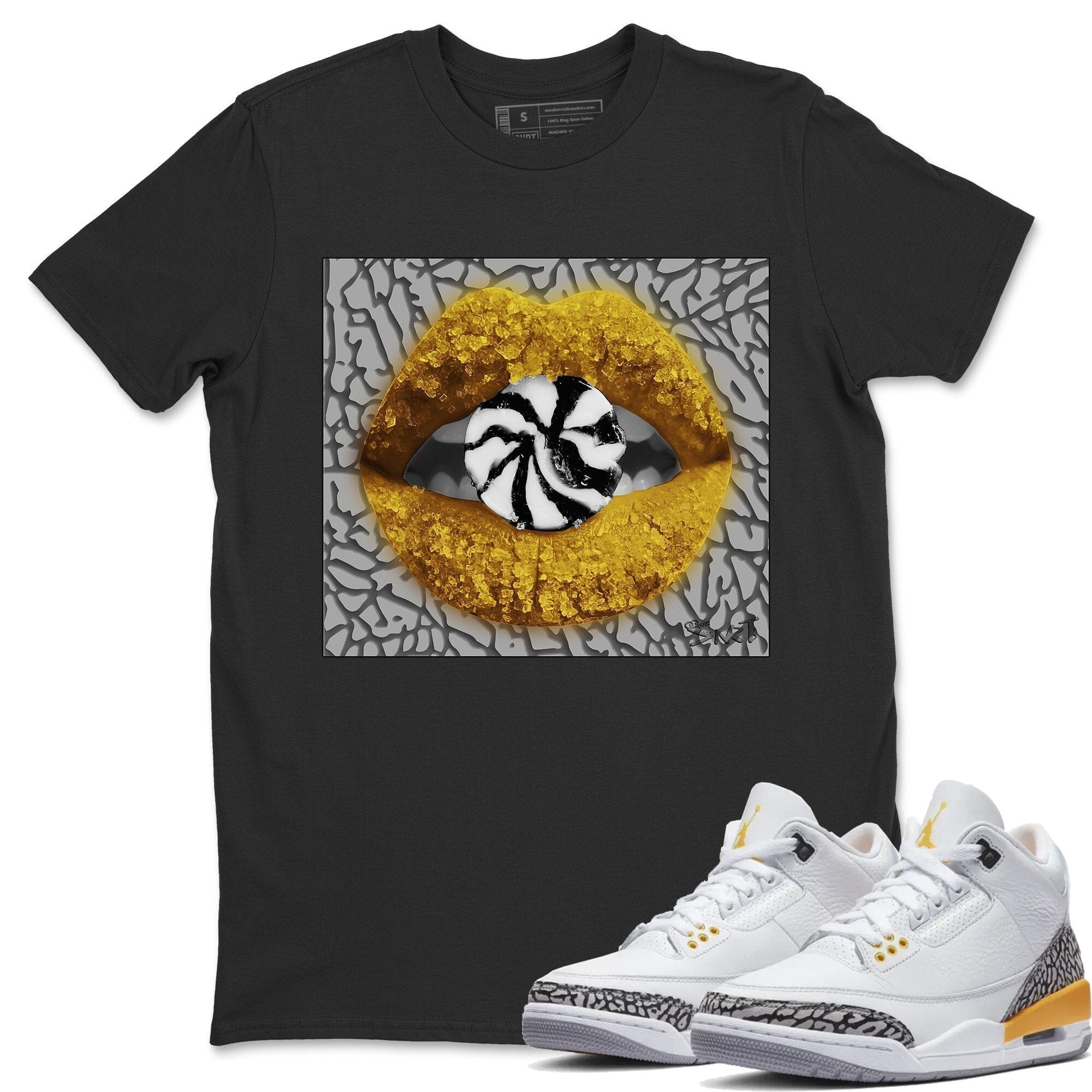 Lips Candy Unisex Tops - Air Jordan 3 Laser Orange