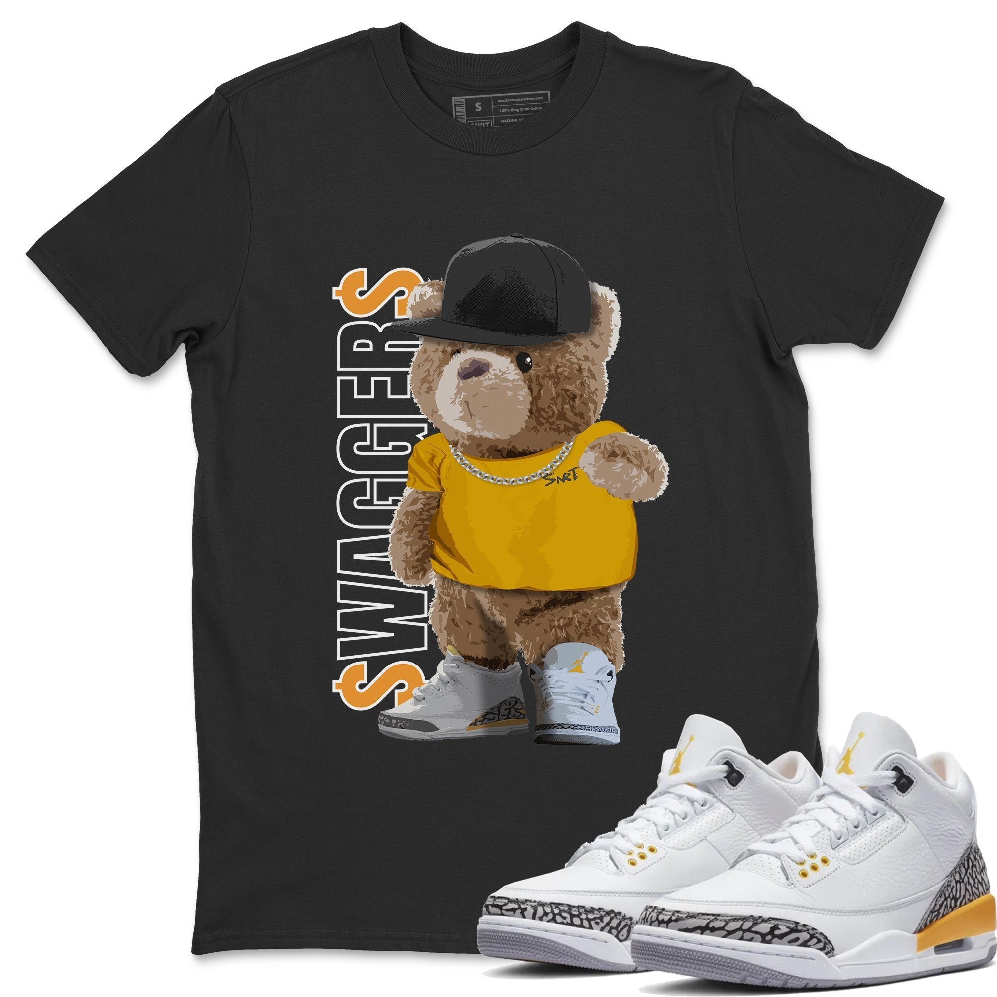 Bear Swaggers Unisex Tops - Air Jordan 3 Laser Orange
