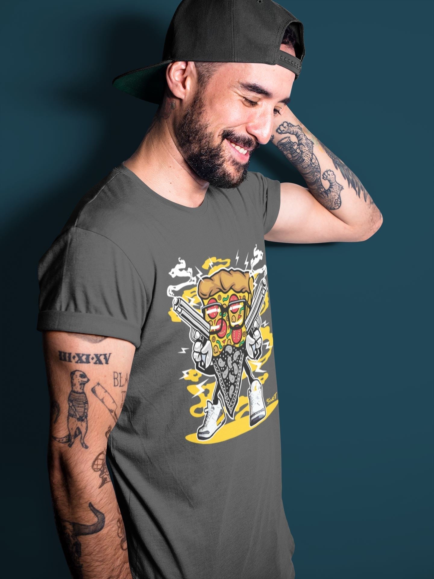Pizza Man Unisex Tops - Air Jordan 3 Laser Orange
