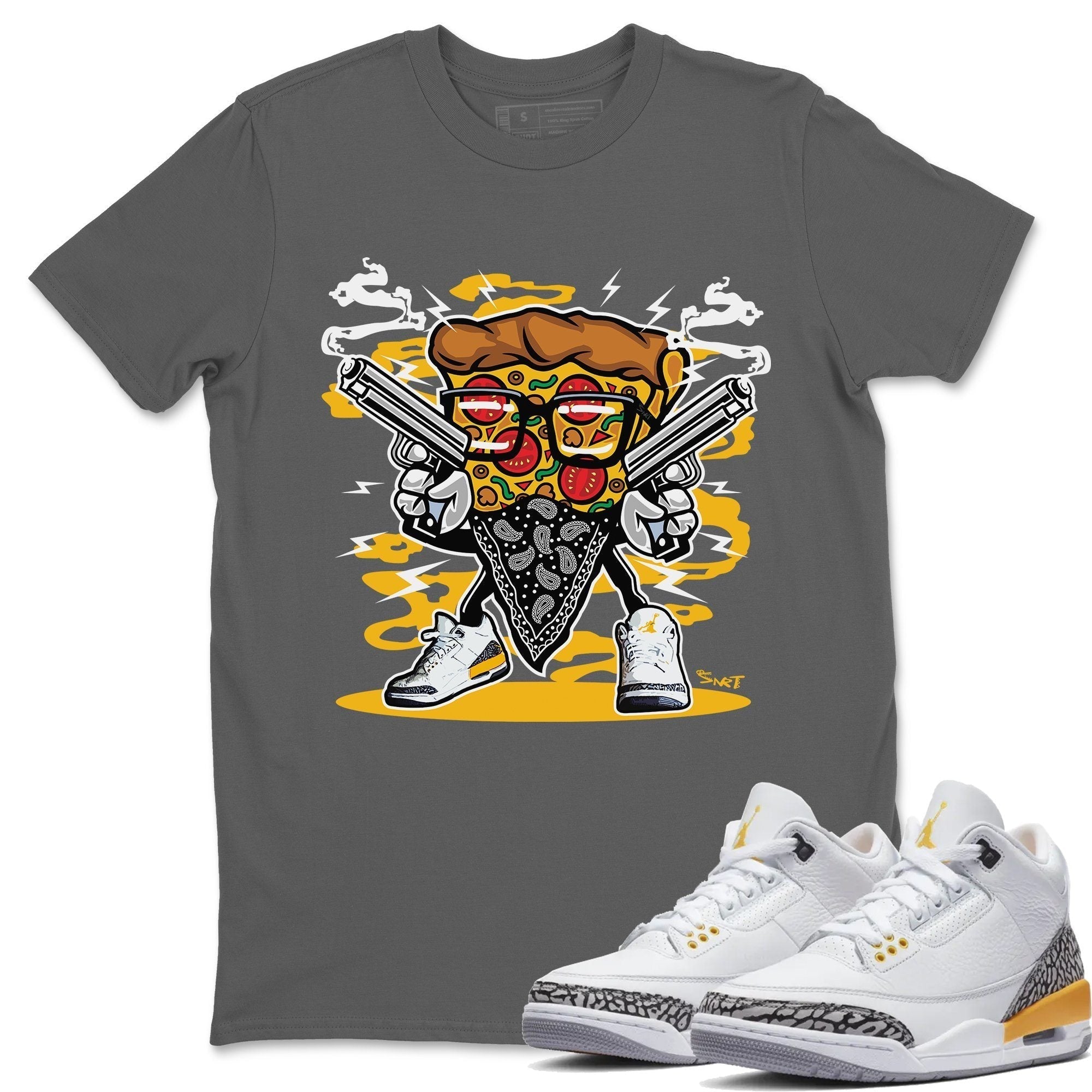Pizza Man Unisex Tops - Air Jordan 3 Laser Orange