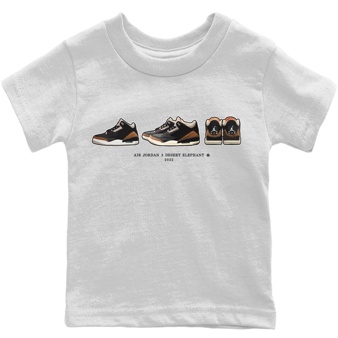 snkmatch Prelude Kids Tops - Air Jordan 3 Desert Elephant