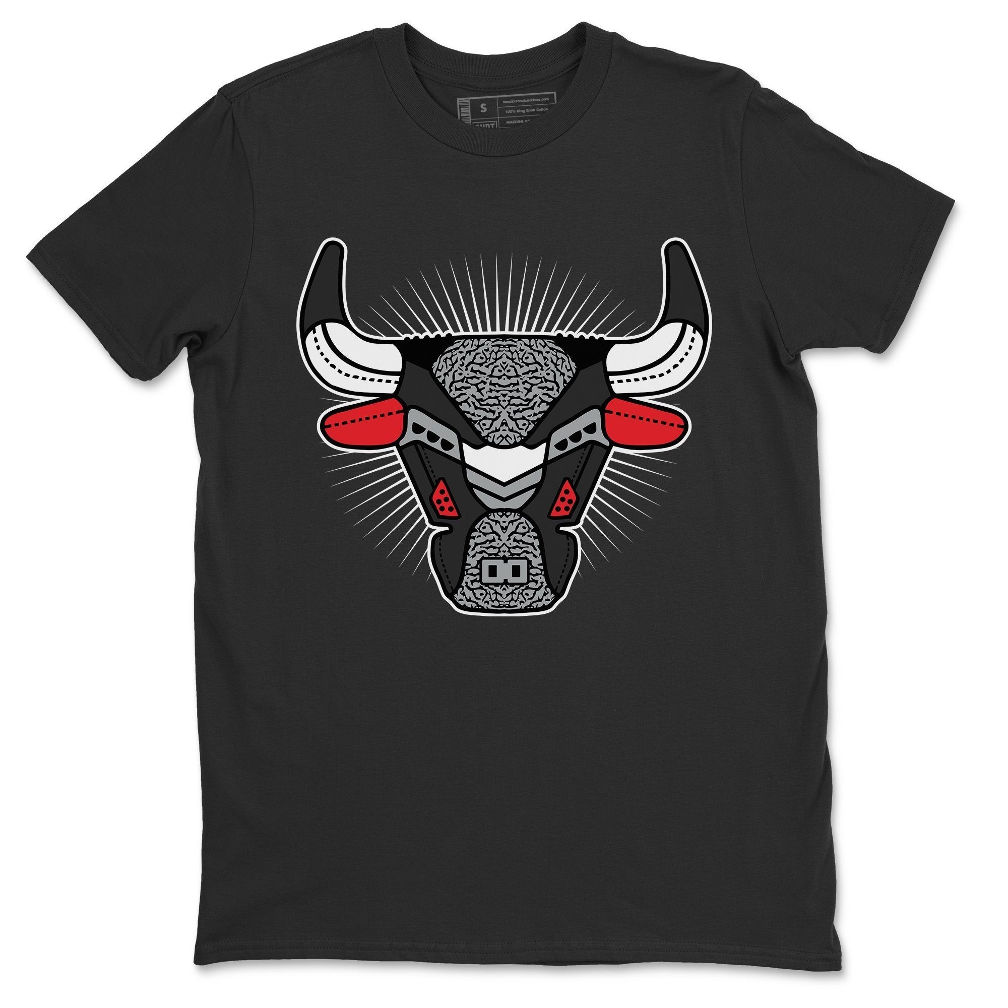 AJ3 Bull Head Unisex Tops - Air Jordan 3 Black Cement