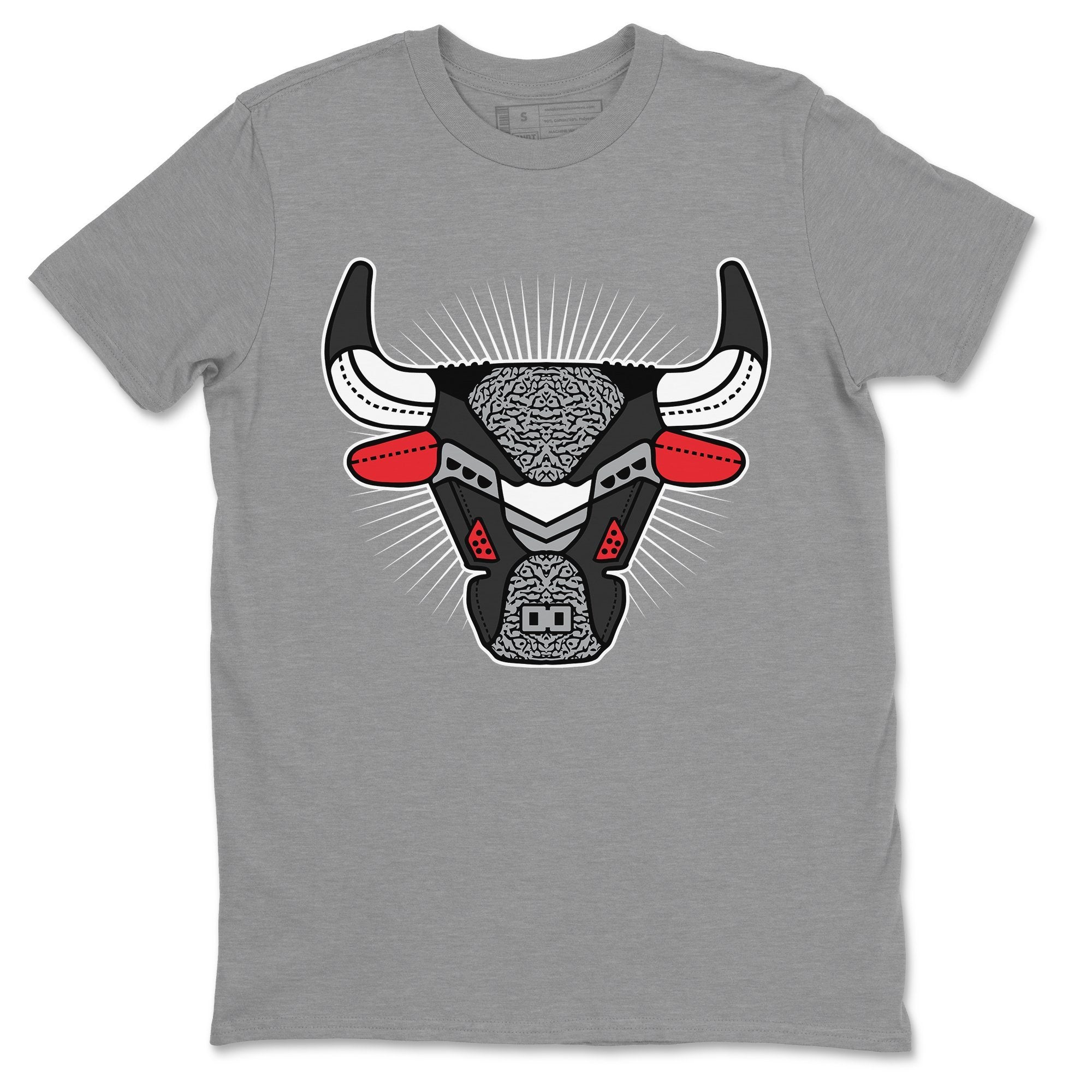 AJ3 Bull Head Unisex Tops - Air Jordan 3 Black Cement