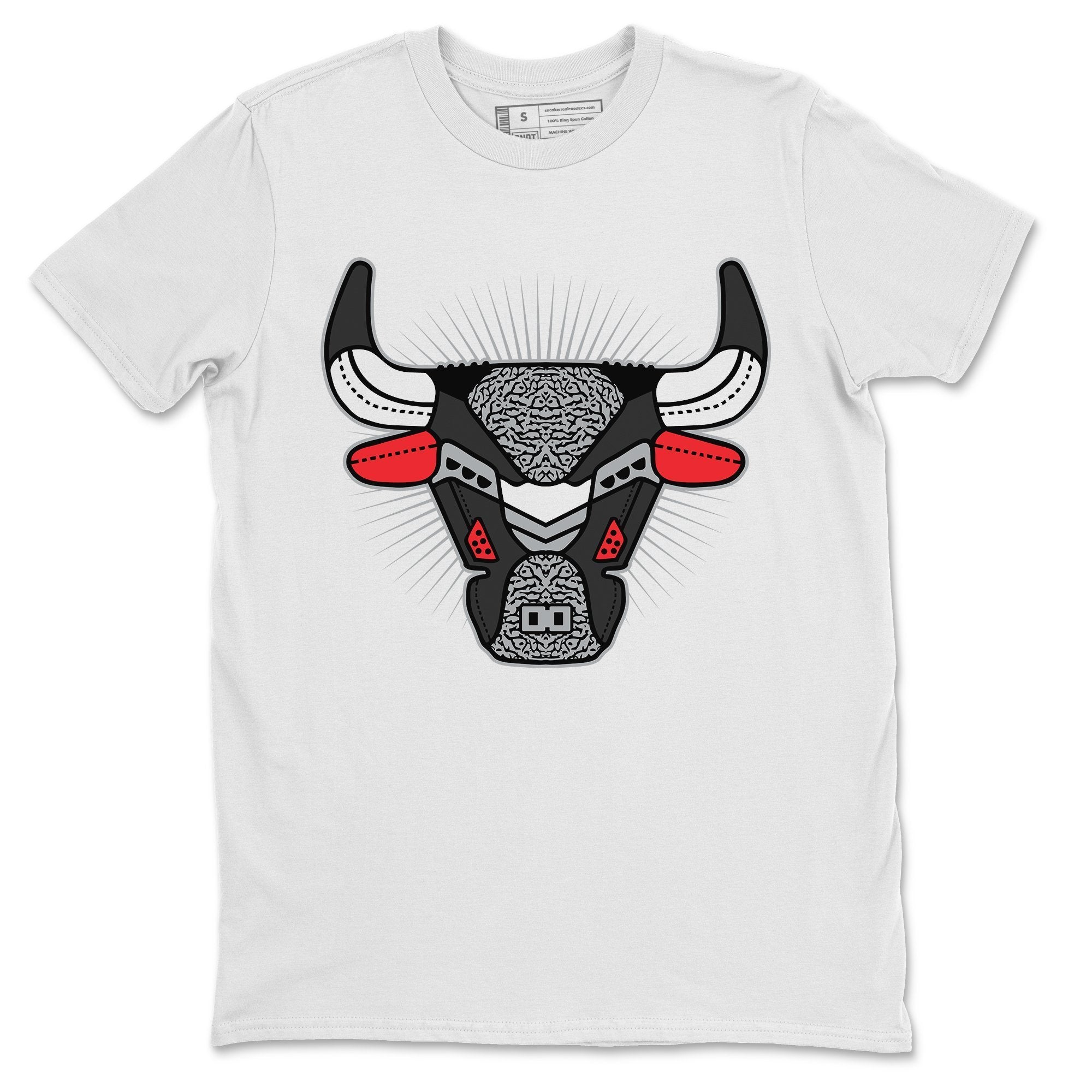 AJ3 Bull Head Unisex Tops - Air Jordan 3 Black Cement
