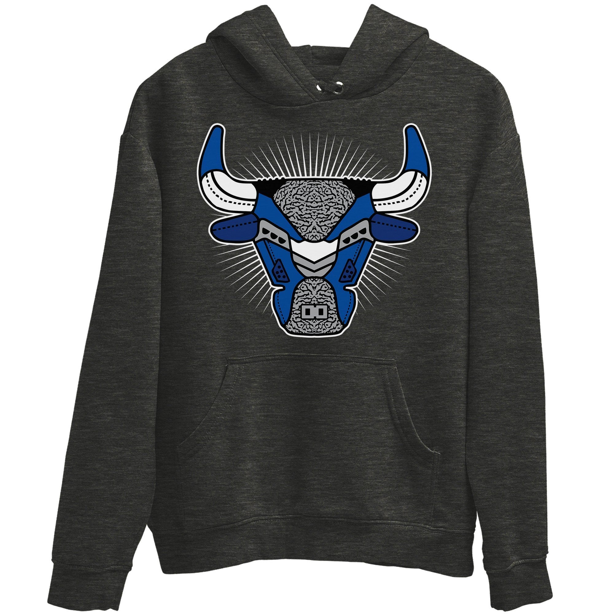 Bull Head Unisex Tops - Air Jordan 3 Varsity Royal