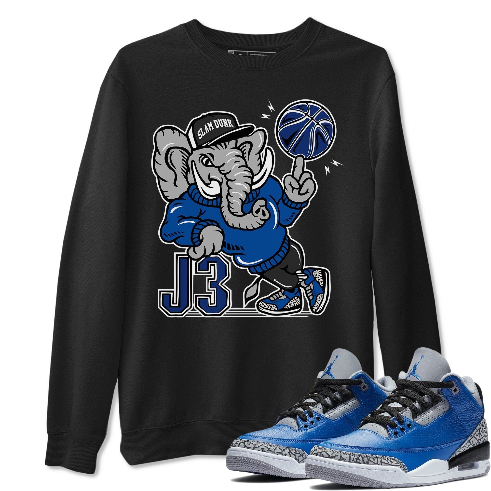 Elephant Unisex Tops - Air Jordan 3 Varsity Royal