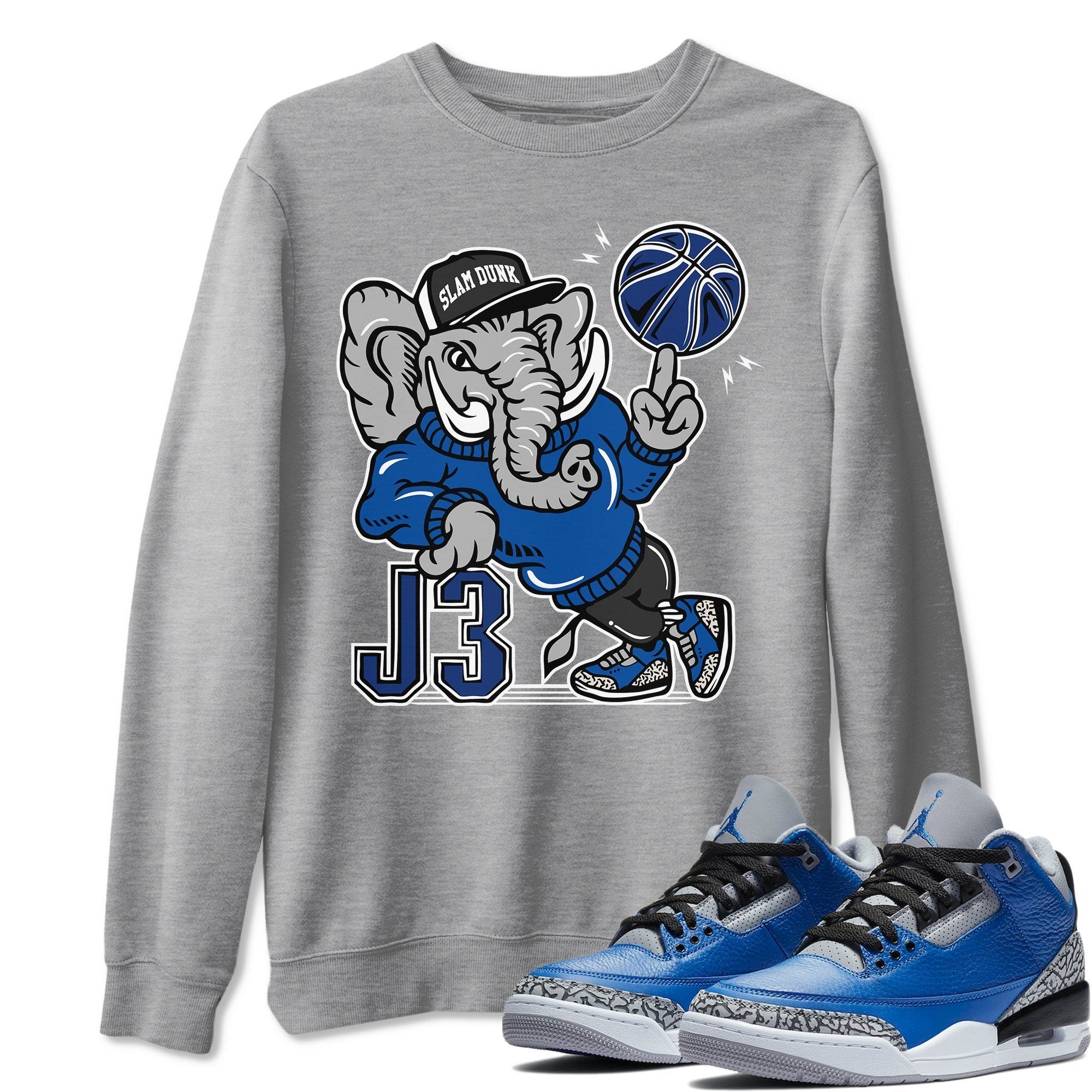 Elephant Unisex Tops - Air Jordan 3 Varsity Royal
