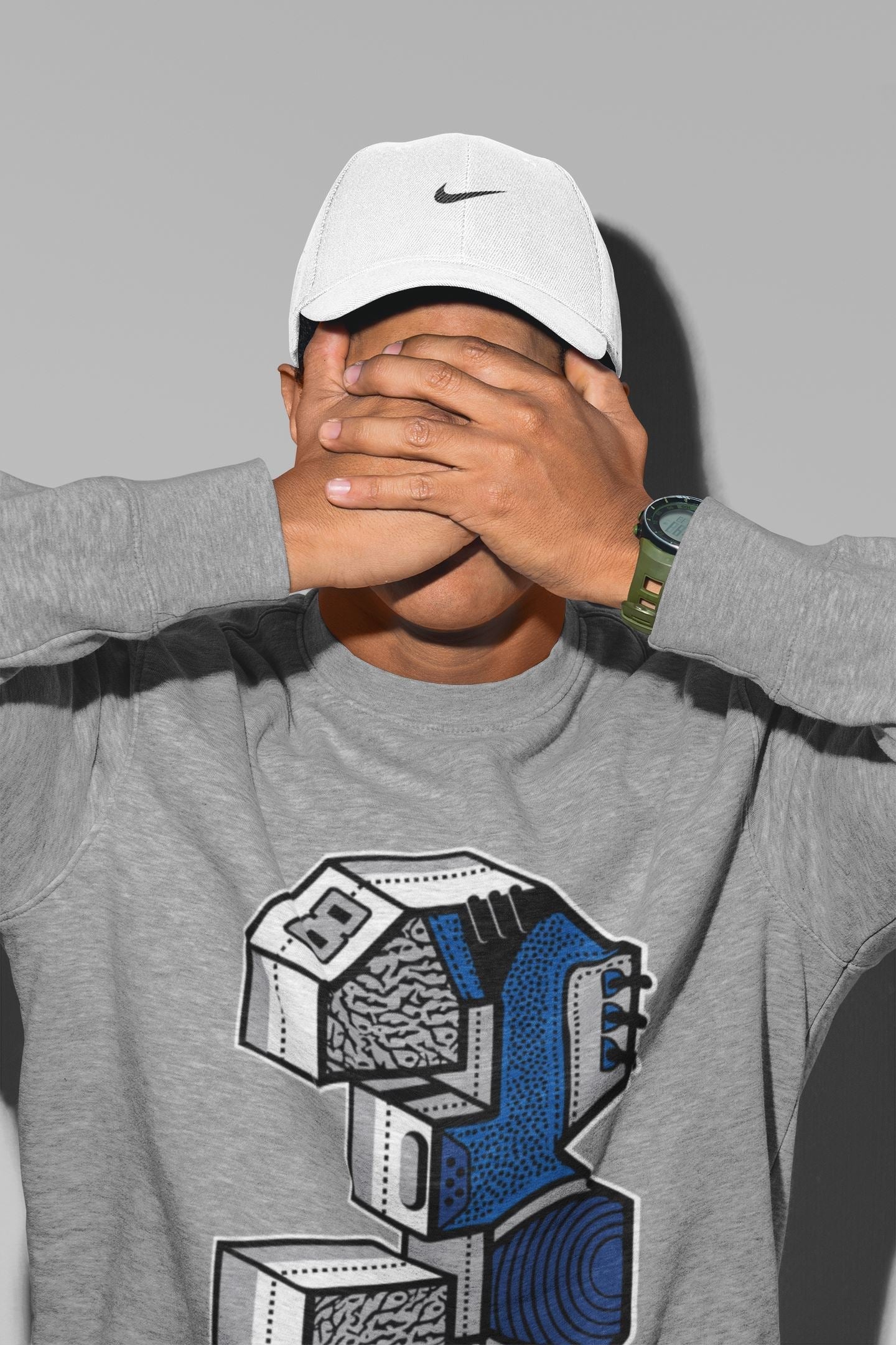 Three Statue Unisex Tops - Air Jordan 3 Varsity Royal